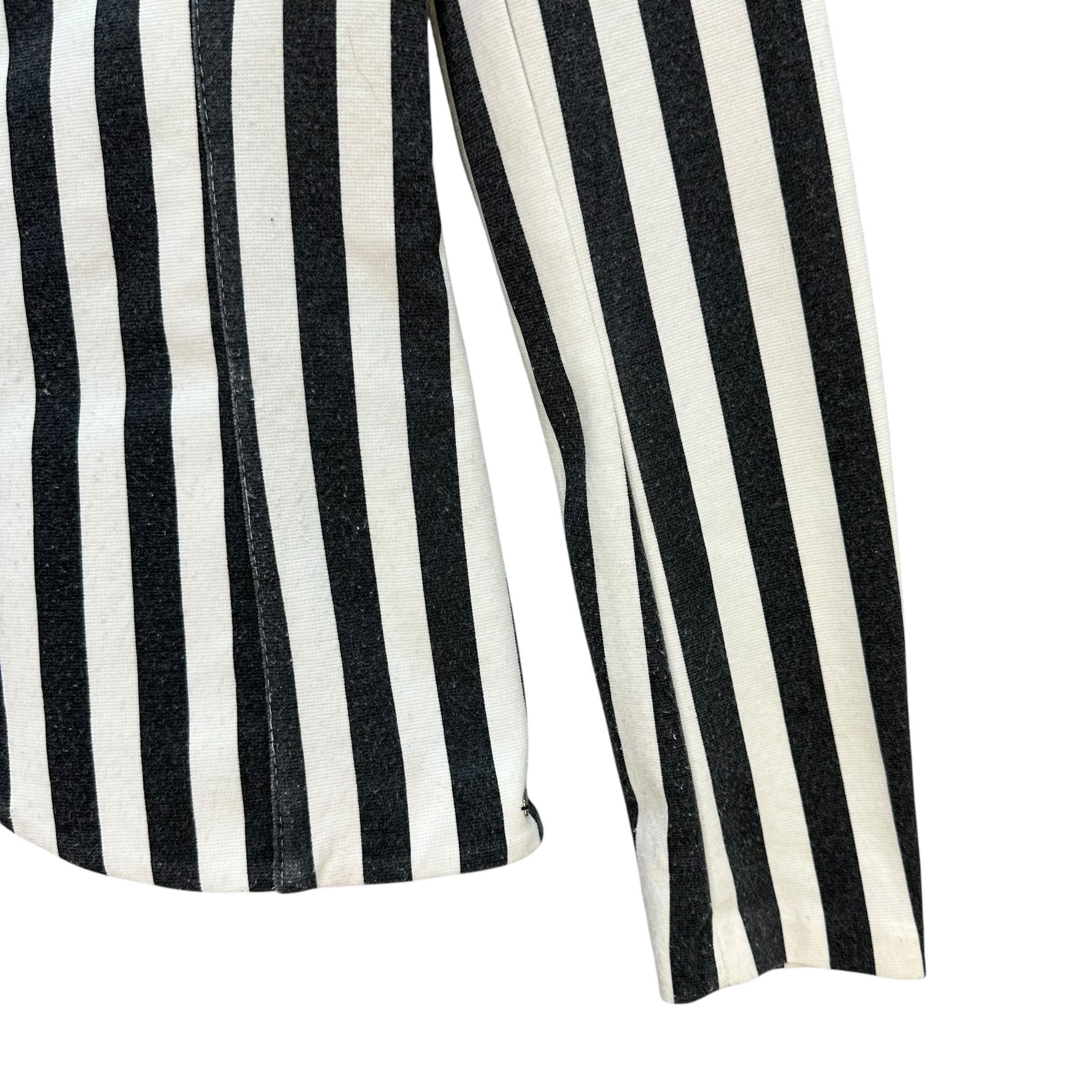 Other RINASCIMENTO Black White Striped Lightweight Blazer A75-1802 Size S / US 4 / IT 40 - 6 Thumbnail