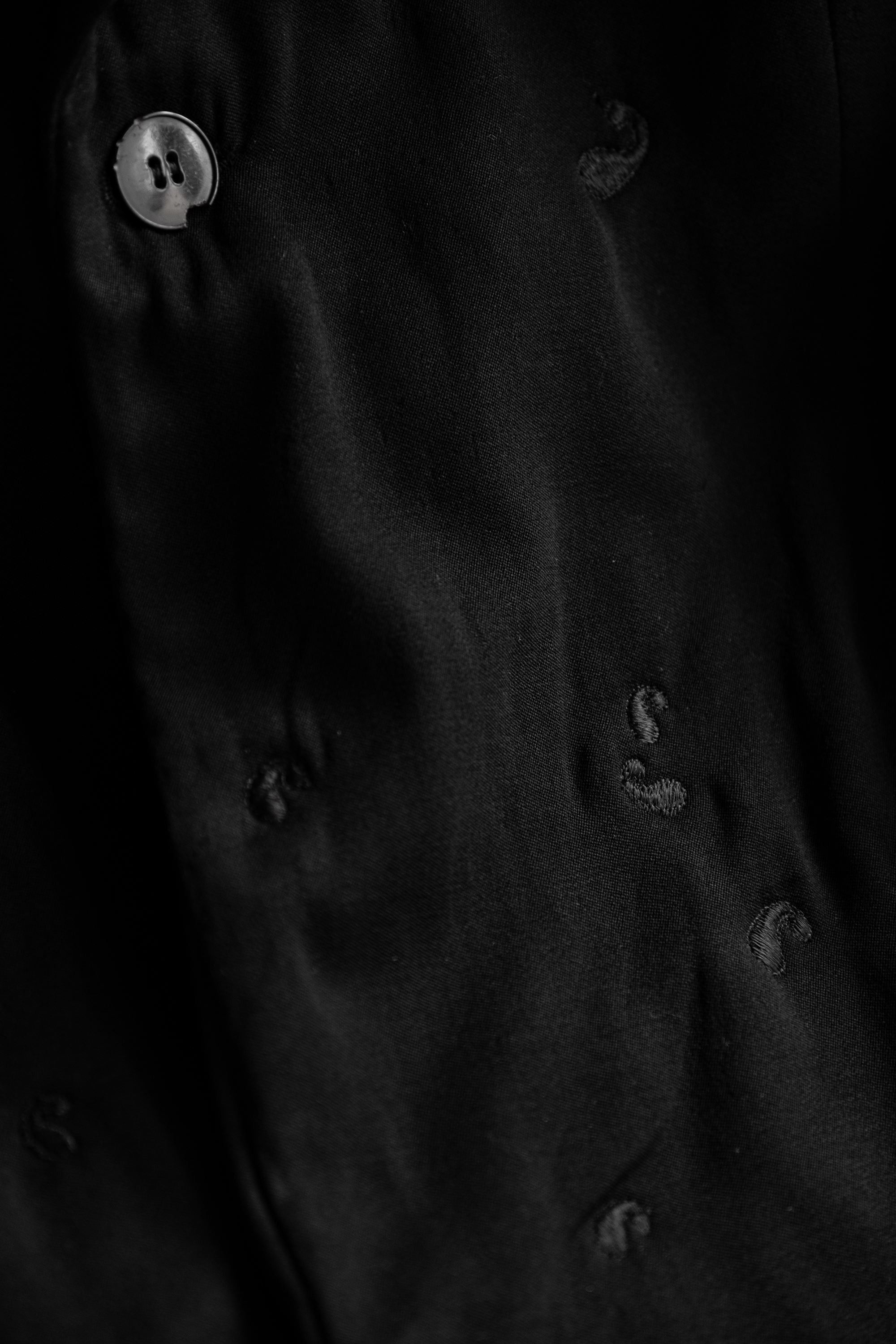 Vintage 1930s Vintage French Wool Sack Coat with Embroidery Repair Size 44R - 3 Thumbnail