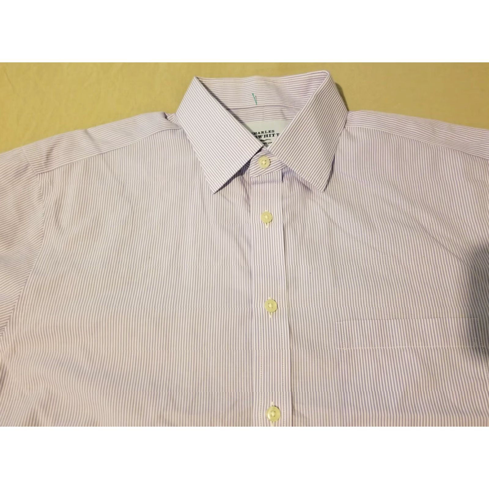 Charles Tyrwhitt Charles Tyrwhitt Dress Shirt Purple 16 34 Cotton Button Mens Regular Size 42R - 2 Thumbnail