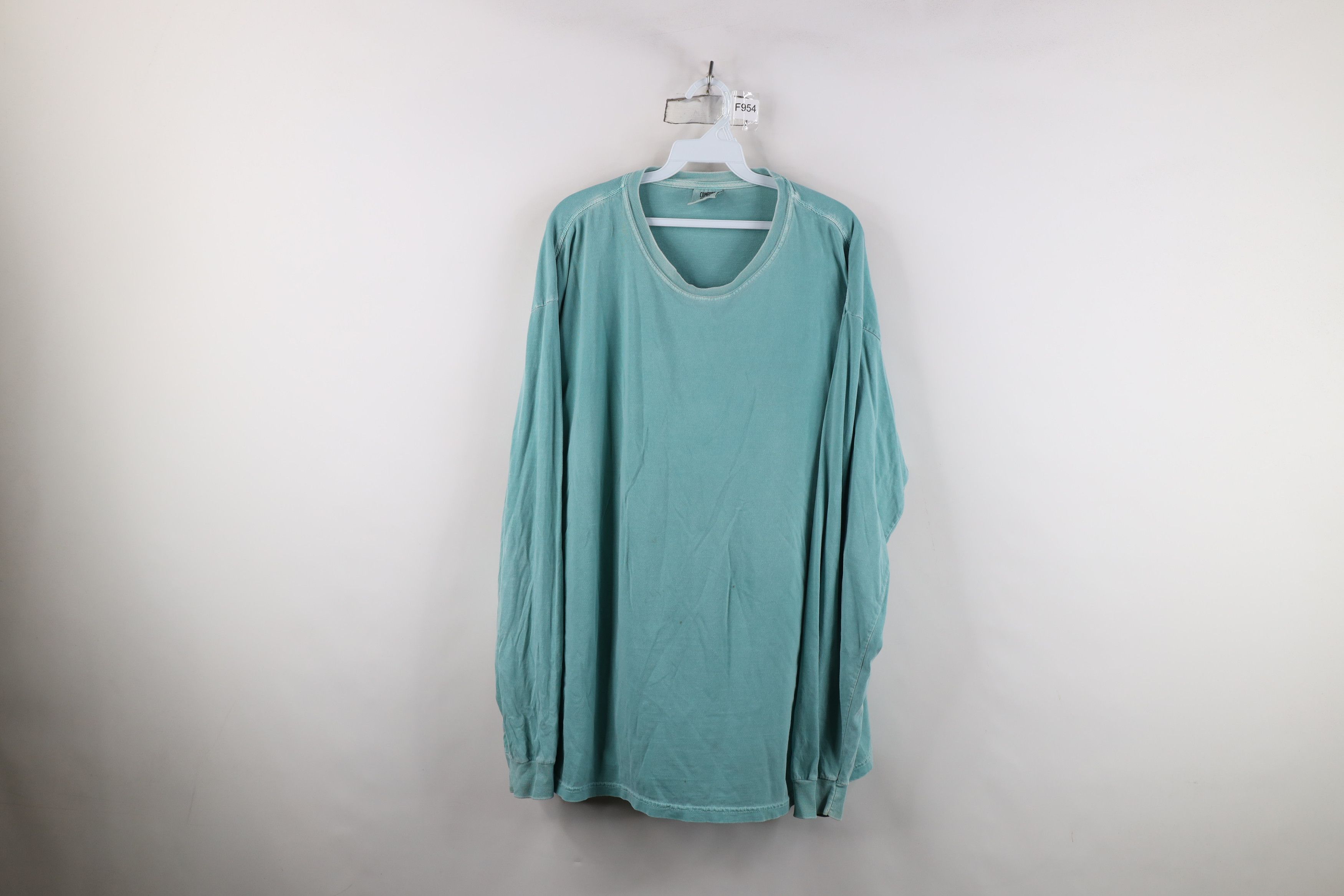 Vintage Vintage 90s Y2K Streetwear Dye Stonewash Long Sleeve T-Shirt Size US XL / EU 56 / 4 - 1 Thumbnail