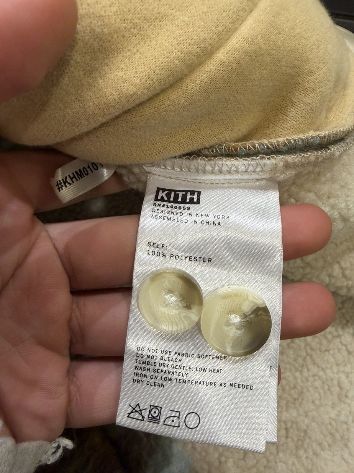 Kith Kith Fleece Flannel Jacket - Blue Beige Size US L / EU 52-54 / 3 - 4 Thumbnail