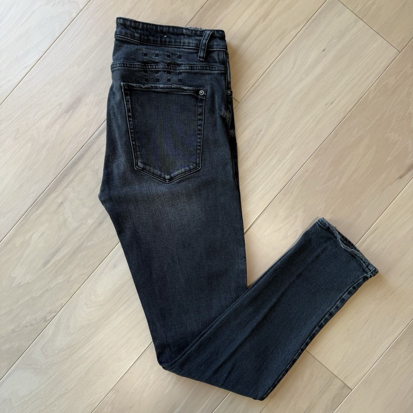 Ksubi Ksubi Jeans 34 Black Dark Wash Skinny Fit Japan Denim Size US 34 / EU 50 - 2 Thumbnail