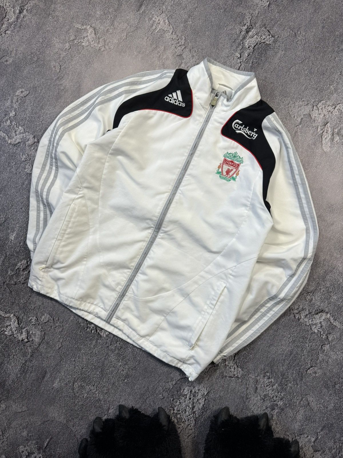 Adidas Vintage Adidas Liverpool FC Track Jacket Size US L / EU 52-54 / 3 - 1 Thumbnail