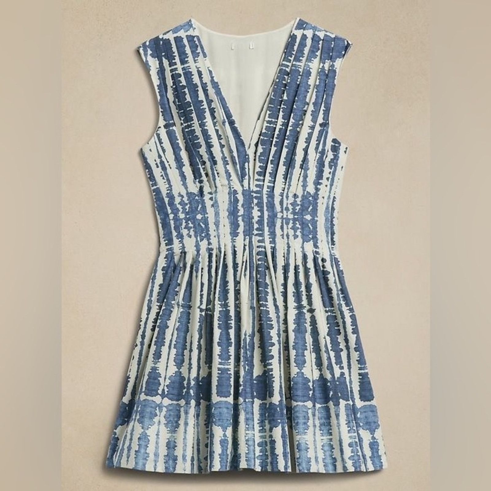 Banana Republic Banana Republic Ariana Cici Poplin Dress Sleeveless Pleated Size M / US 6-8 / IT 42-44 - 4 Thumbnail