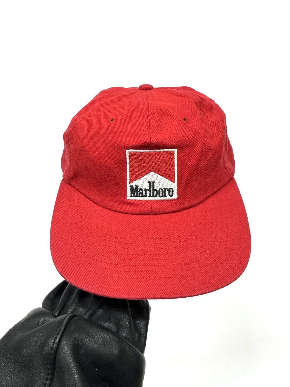 Marlboro Vintage 90’s Marlboro Cap Red Cotton Hat Size ONE SIZE - 2 Thumbnail