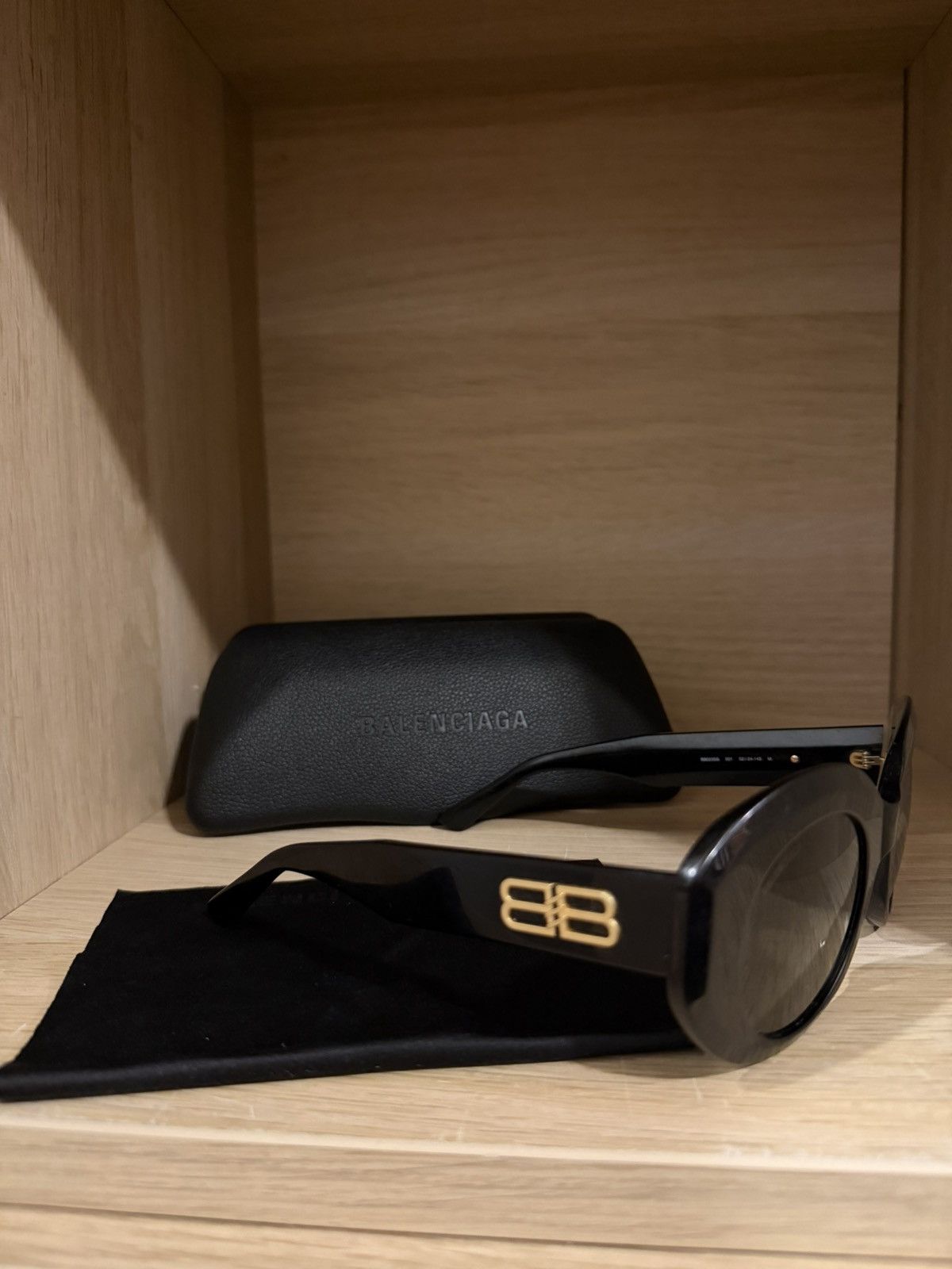 Balenciaga Balenciaga BBO235S 001 Sunglasses Black Size ONE SIZE - 2 Thumbnail