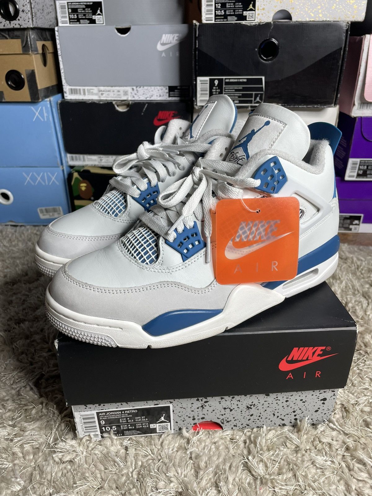Jordan Brand Jordan 4 military blue Size US 9 / EU 42 - 1 Thumbnail