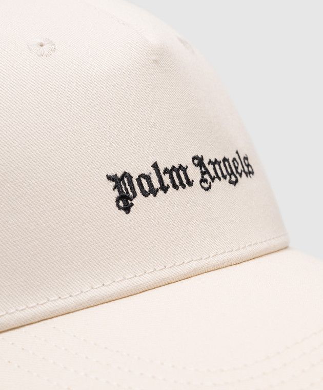 Palm Angels o1s22i1n0824 Size: OS / Logo Baseball Cap in Beige Size ONE SIZE - 3 Thumbnail