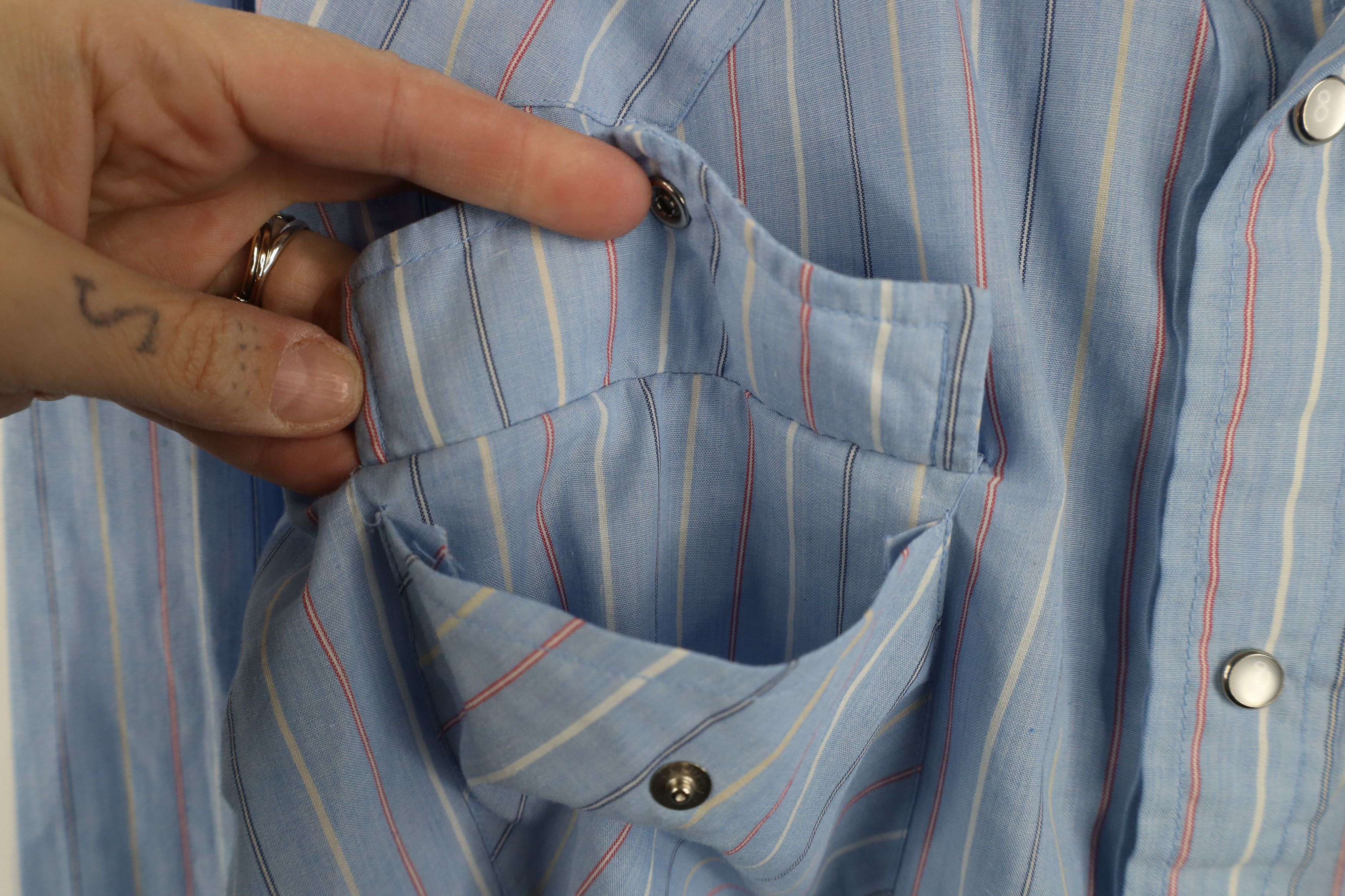 Vintage Vintage 80s 90s Rockabilly Western Cowboy Button Shirt Size US L / EU 52-54 / 3 - 4 Thumbnail