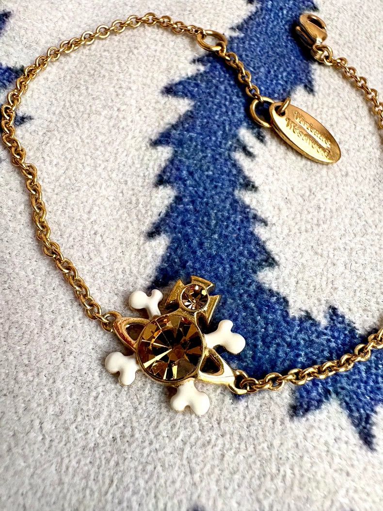 Vivienne Westwood Vintage Skull Saturn Bracelet