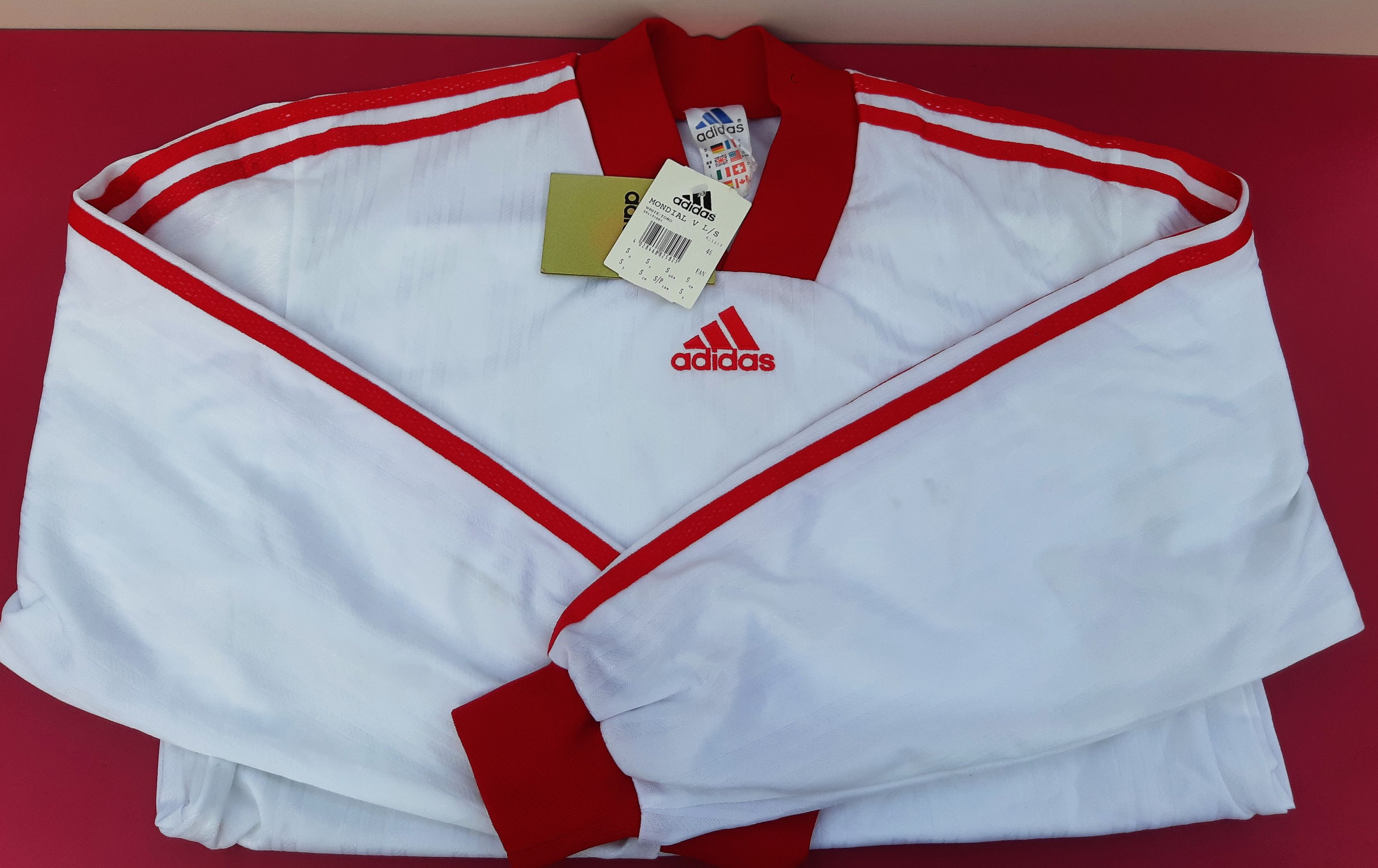 Adidas Vintage 90s ADIDAS Soccer Jersey Tunisia size S NWT Size US S / EU 44-46 / 1 - 3 Thumbnail