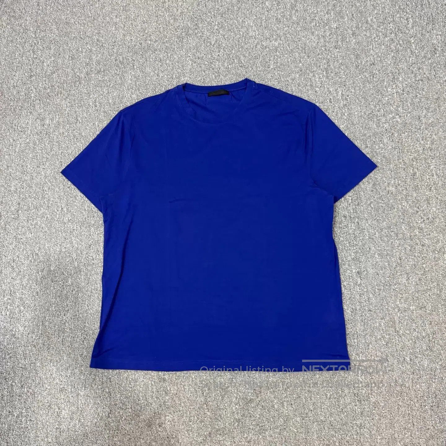 Prada Blue Short Sleeve Crewneck T-Shirt. Size US XXL / EU 58 / 5 - 1 Thumbnail