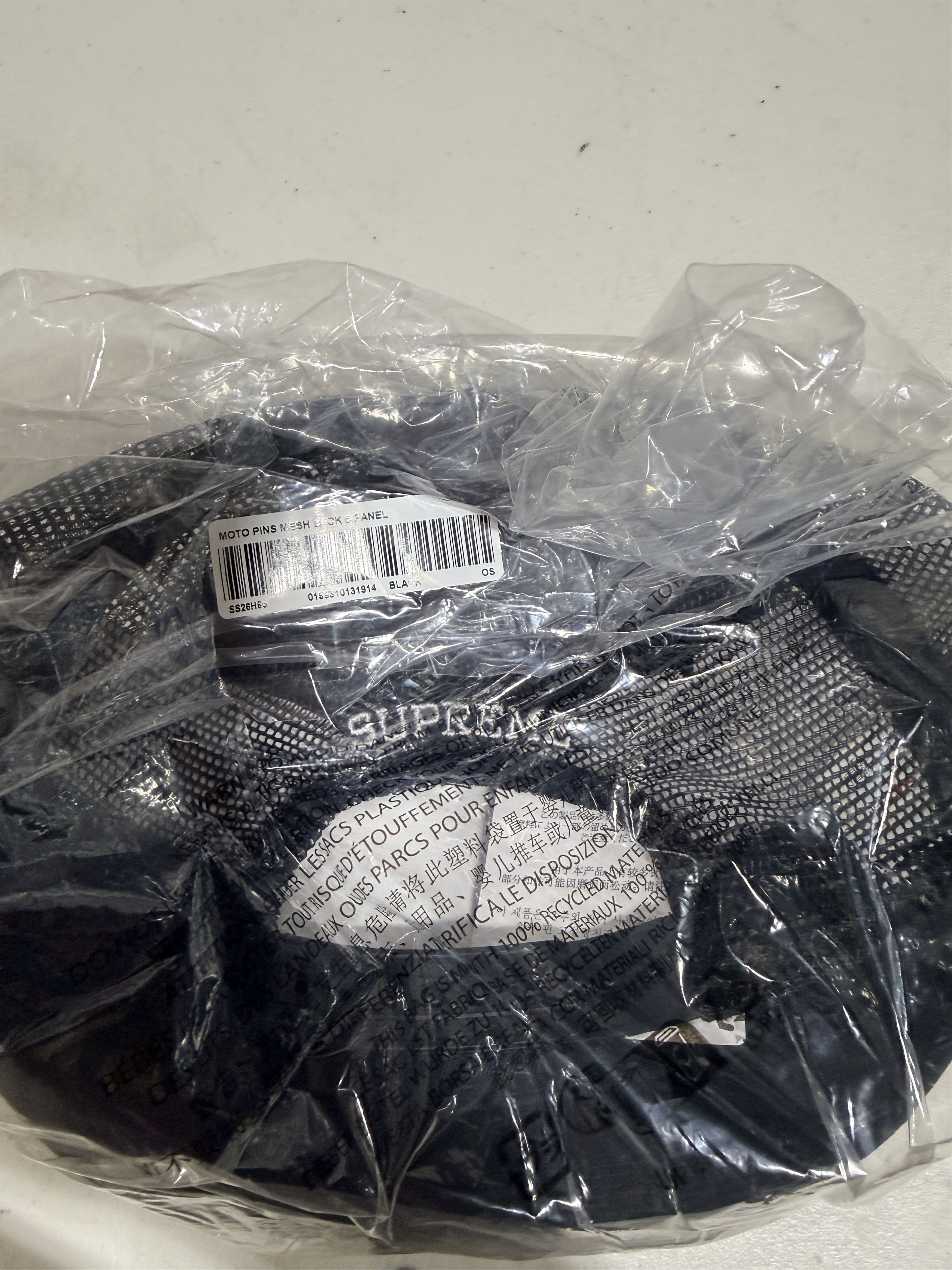 Supreme Supreme Pins Mesh Back 5-Panel Black Size ONE SIZE - 5 Thumbnail