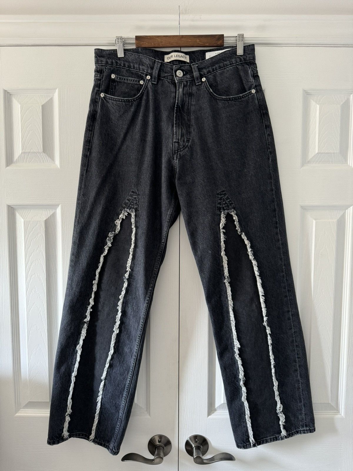 Our Legacy Our Legacy Third Cut Black Slash Denim | Grailed