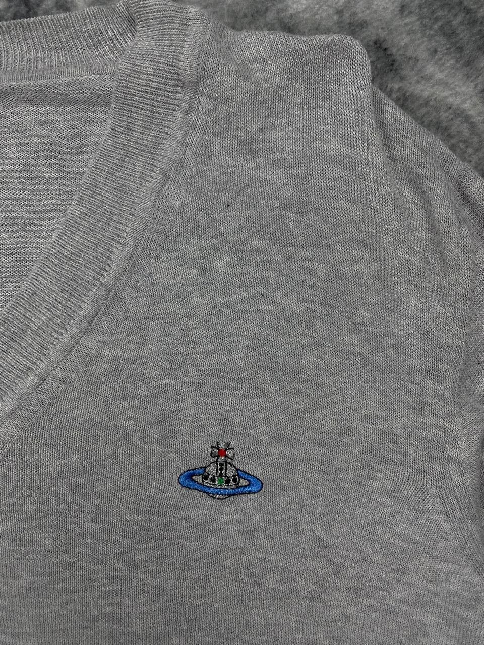 Vivienne Westwood Vivienne Westwood Knit V Neck Sweater Men Size S Gray Size US S / EU 44-46 / 1 - 2 Thumbnail
