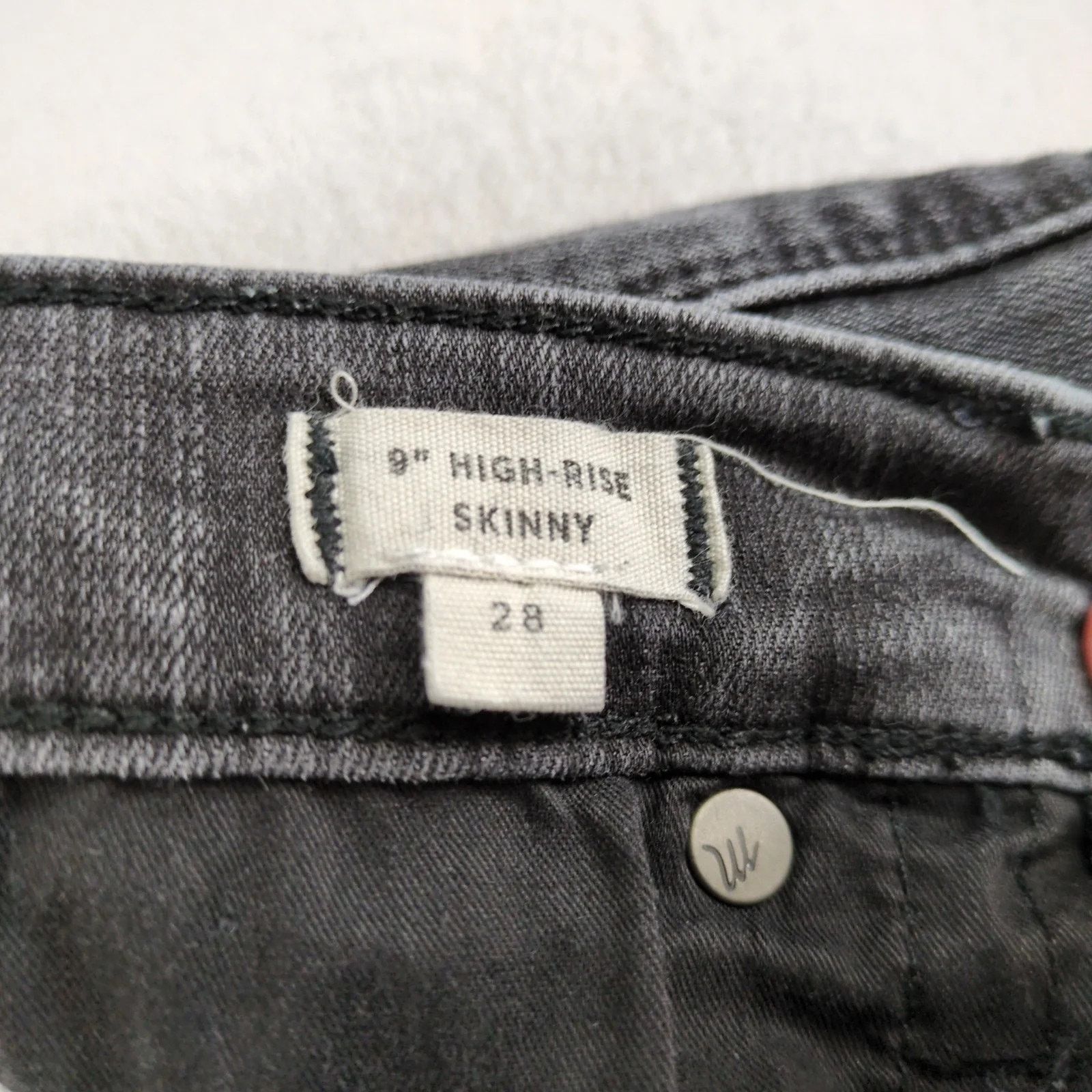 Madewell Madewell 9" High Rise Skinny Jeans Women's 28x27" Button Fly Size 28" / US 6 / IT 42 - 3 Thumbnail