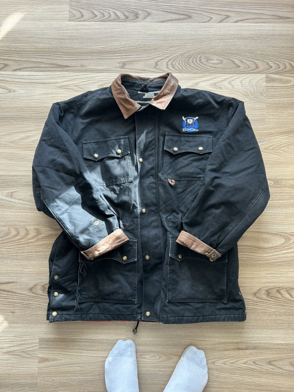 Anime Vintage Cartoon Crew Anime Embroider Workwear Chore Jacket Size US XL / EU 56 / 4 - 2 Thumbnail