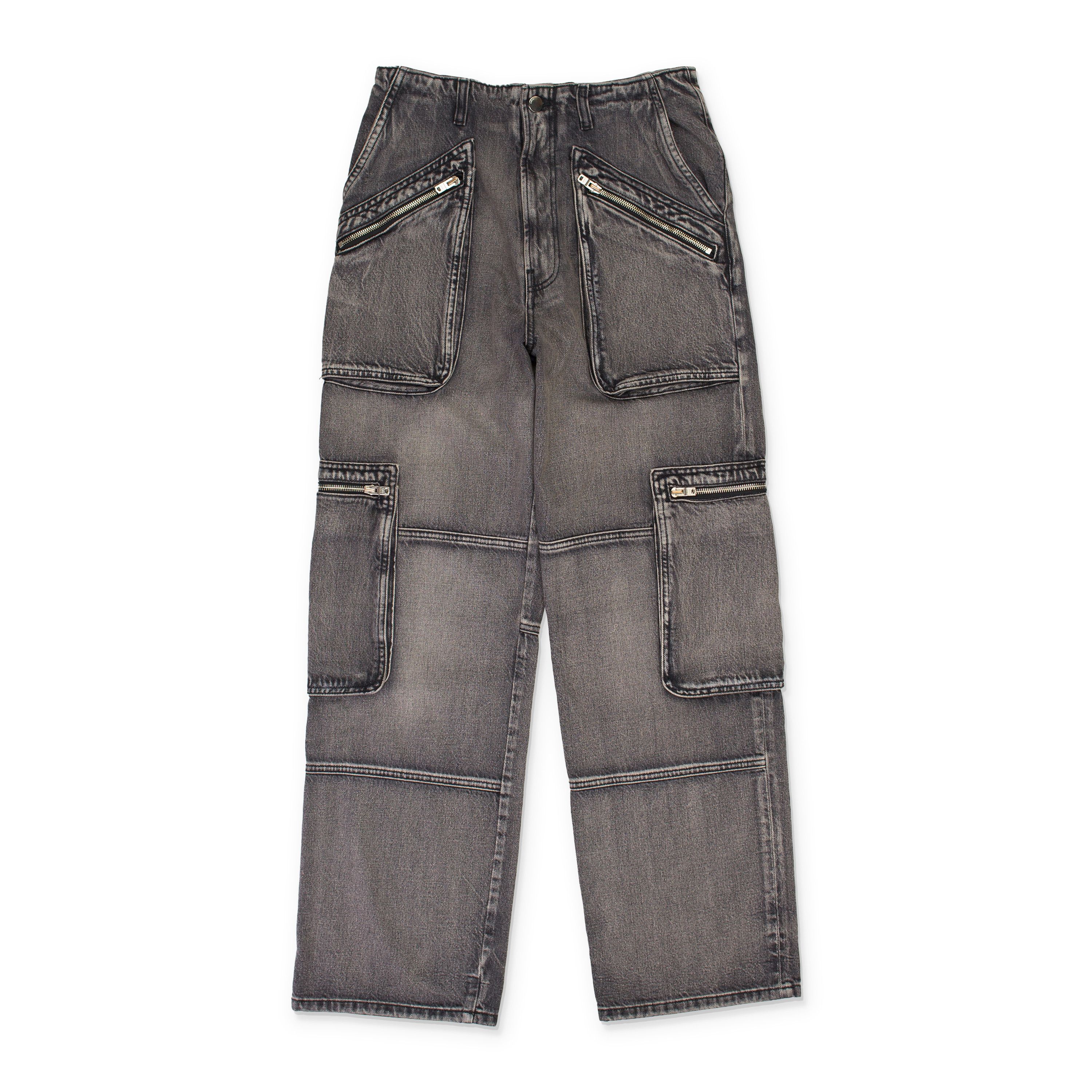 Amiri LOOSE STRAIGHT AGED BLACK CARGO PANTS SIZE 27 Size 27" / US 4 / IT 40 - 1 Thumbnail