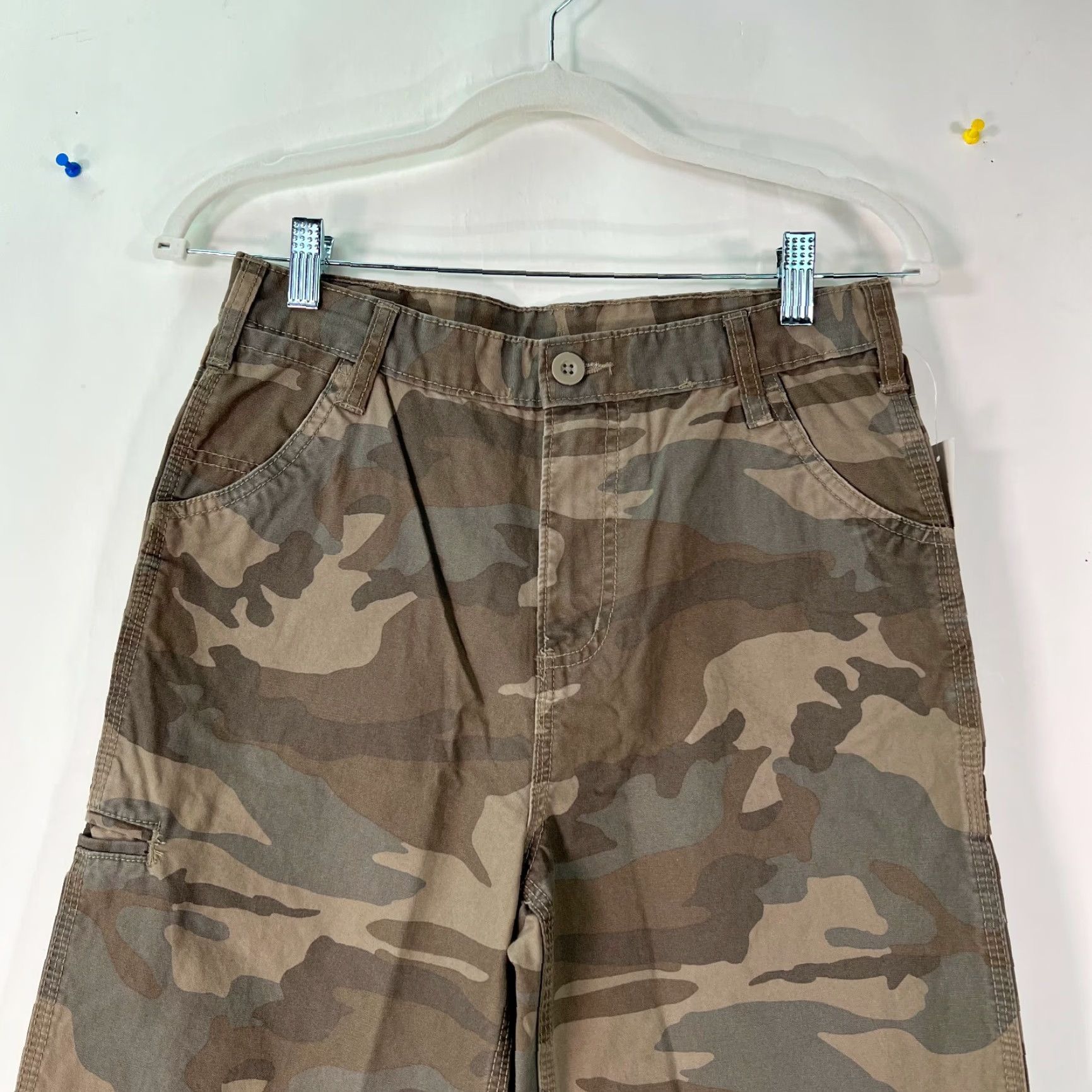 Faded Glory Faded Glory Brown Camouflage Canvas Carpenter Pants Size 14 Regular Fit Mens Size US 32 / EU 48 - 3 Thumbnail