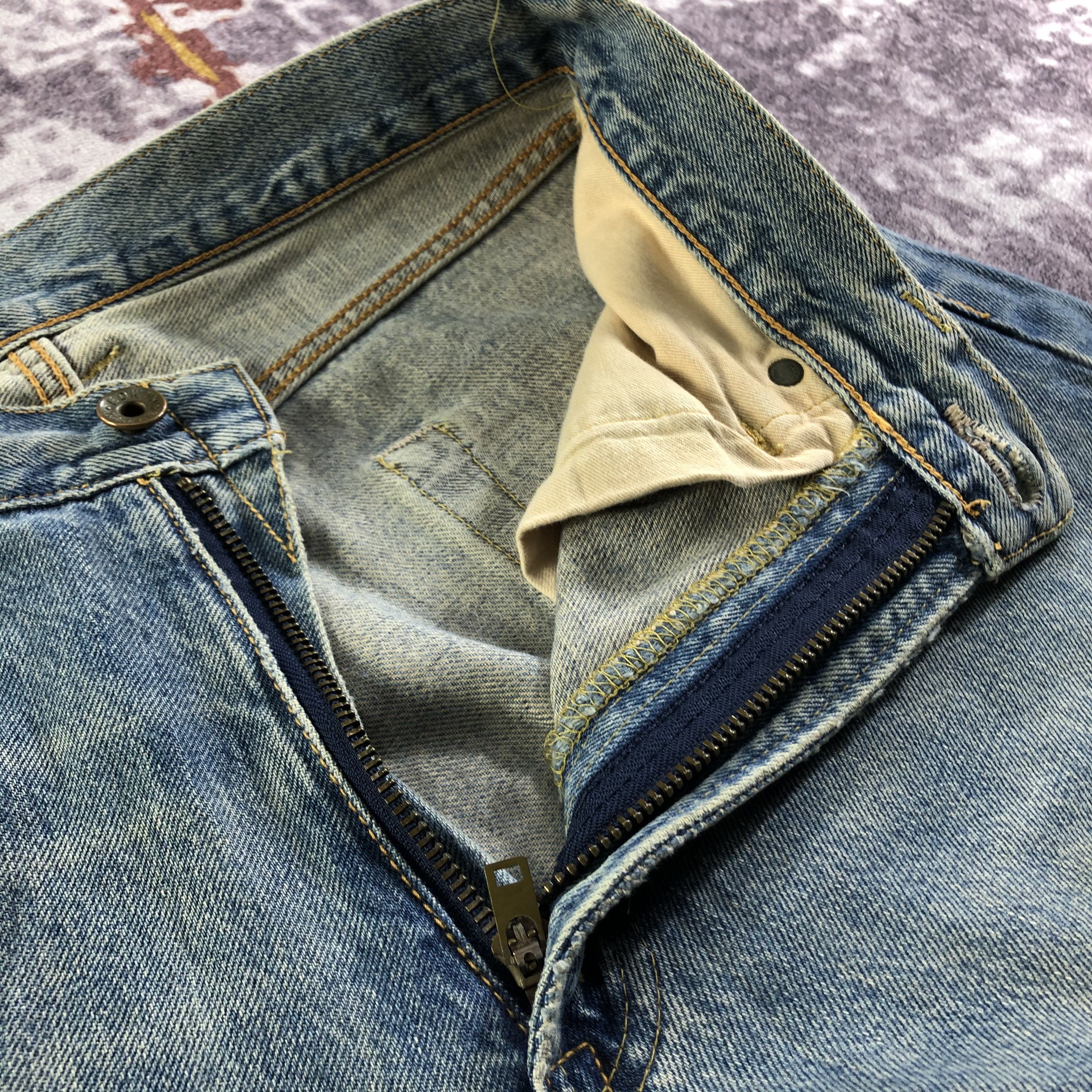 Edwin Vintage 90s Light Wash Edwin 505 Selvedge Jeans-JM3599 Size US 30 / EU 46 - 8 Thumbnail