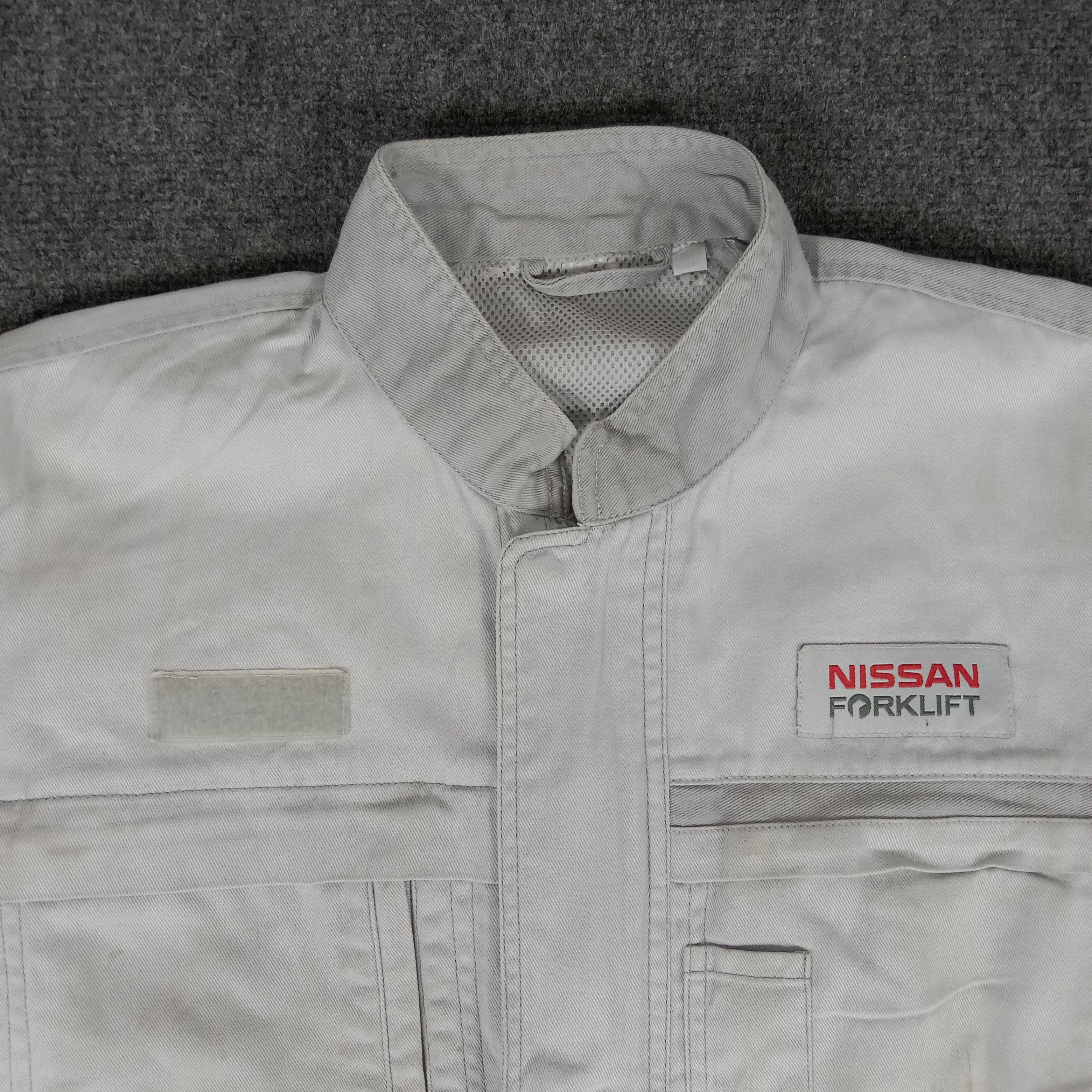Japanese Brand × Vintage Nissan Forklift Japanese Worker Coverall Jacket Size US M / EU 48-50 / 2 - 8 Thumbnail