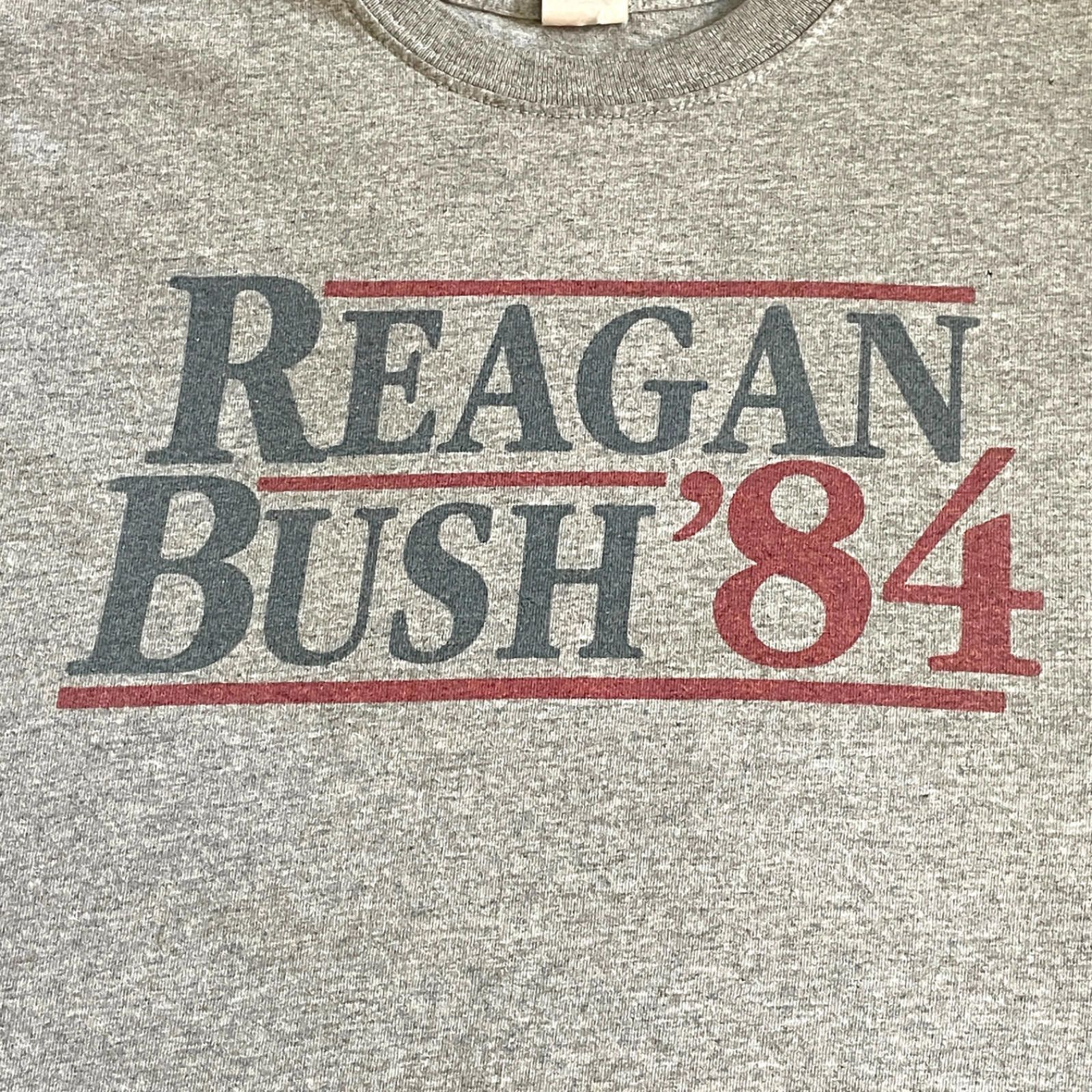 Gildan Retro Reagan Bush ‘84 T-Shirt Size M 1984 Campaign CLEAN! Size US M / EU 48-50 / 2 - 3 Thumbnail