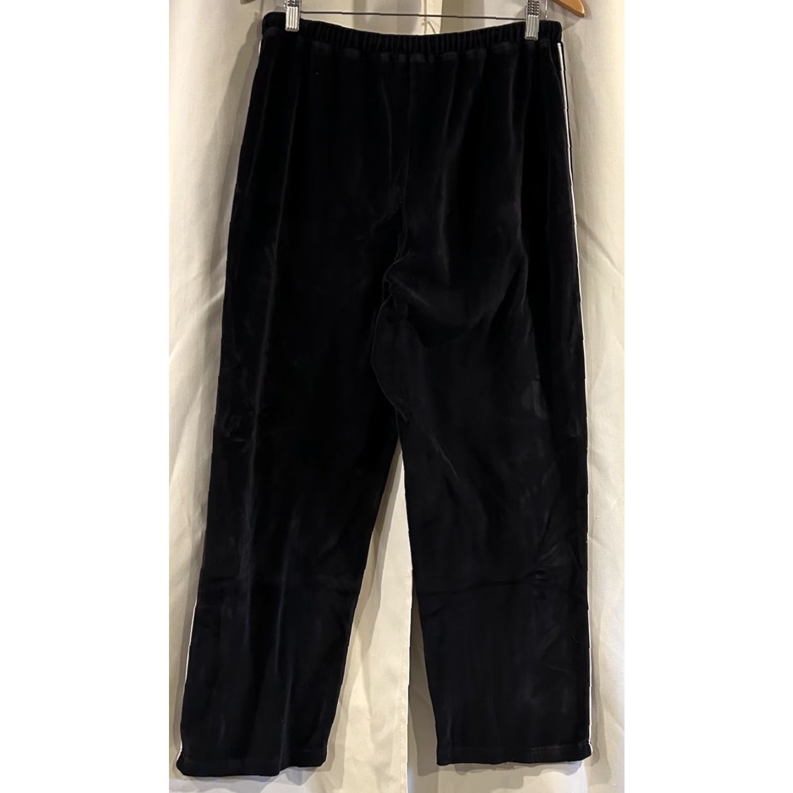 Vintage Vtg Sport Savvy Tracksuit Hooded Top Bottom Women L Black Velour 90s Jogger Set Activewear Running & Jogging Size L / US 10 / IT 46 - 6 Thumbnail