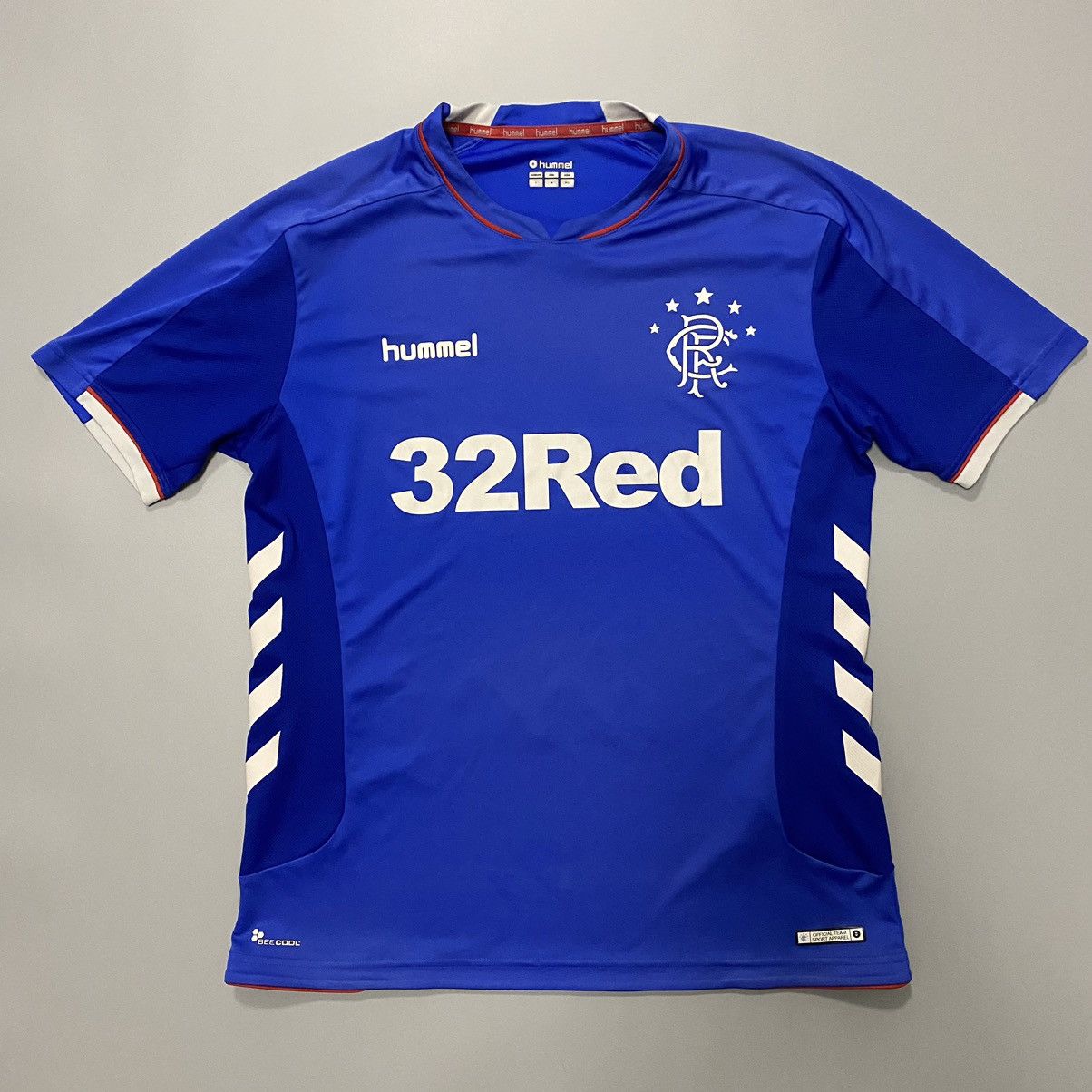 Hummel Rangers Glasgow 2018-2019 FC Football Jersey L size Blue Size US L / EU 52-54 / 3 - 1 Thumbnail