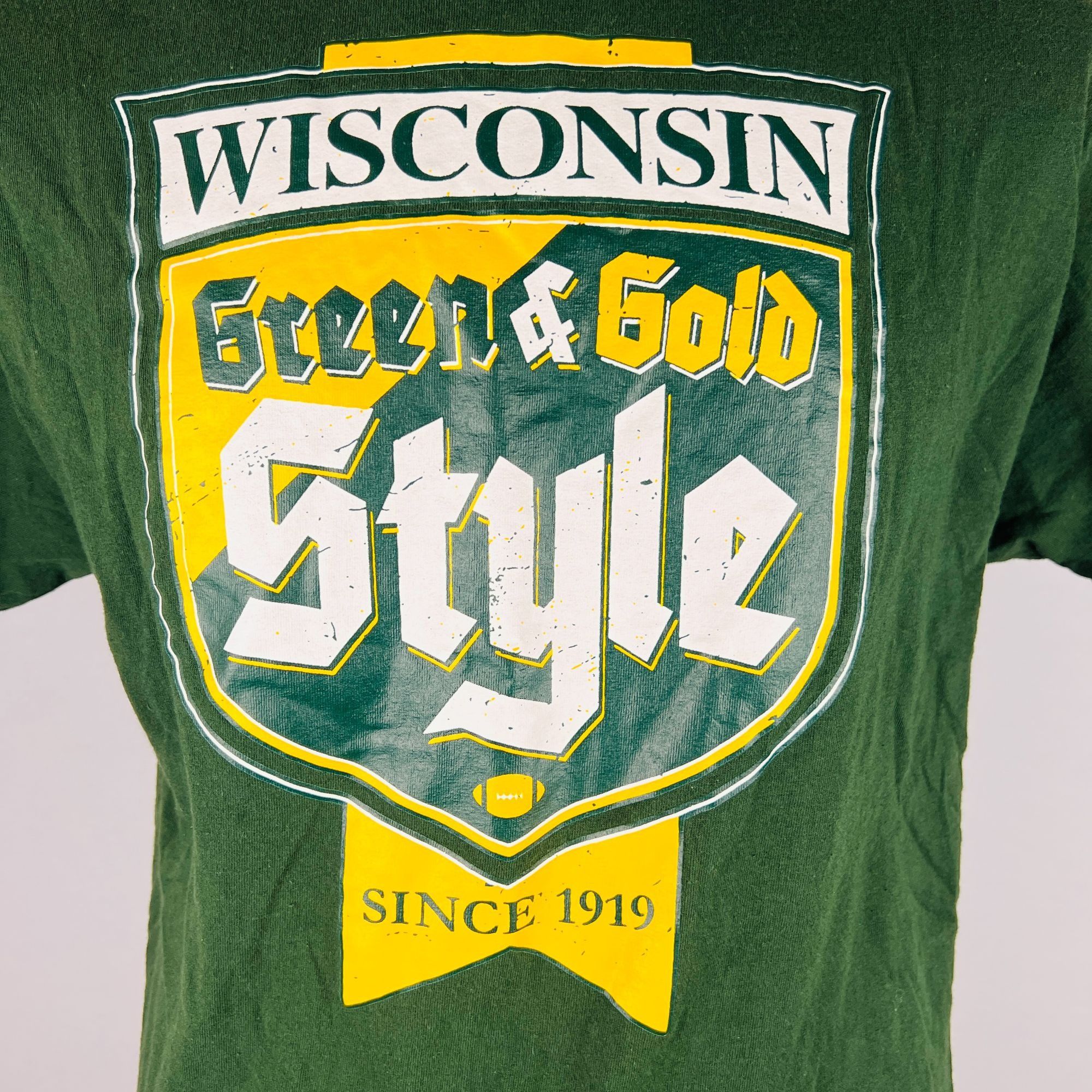 Other Green & Gold Style Wisconsin XL T-Shirt Green Bay Packers Sh Size US XL / EU 56 / 4 - 2 Thumbnail