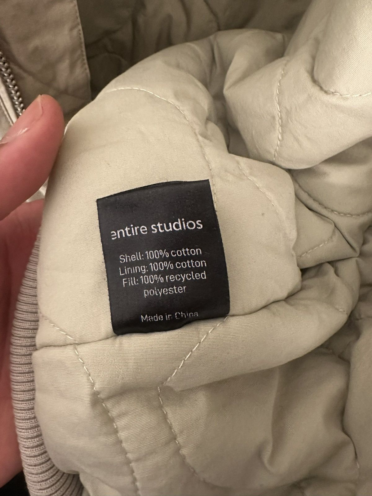 Entire Studios Entire Studios Cream A-4 Bomber Size US XXL / EU 58 / 5 - 4 Thumbnail