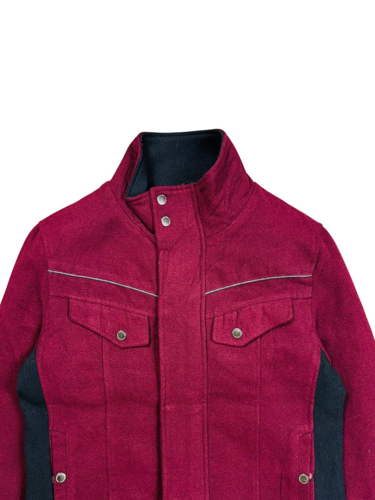 2000s Semantic Design - Vkei Style Red Wine Rider Jacket