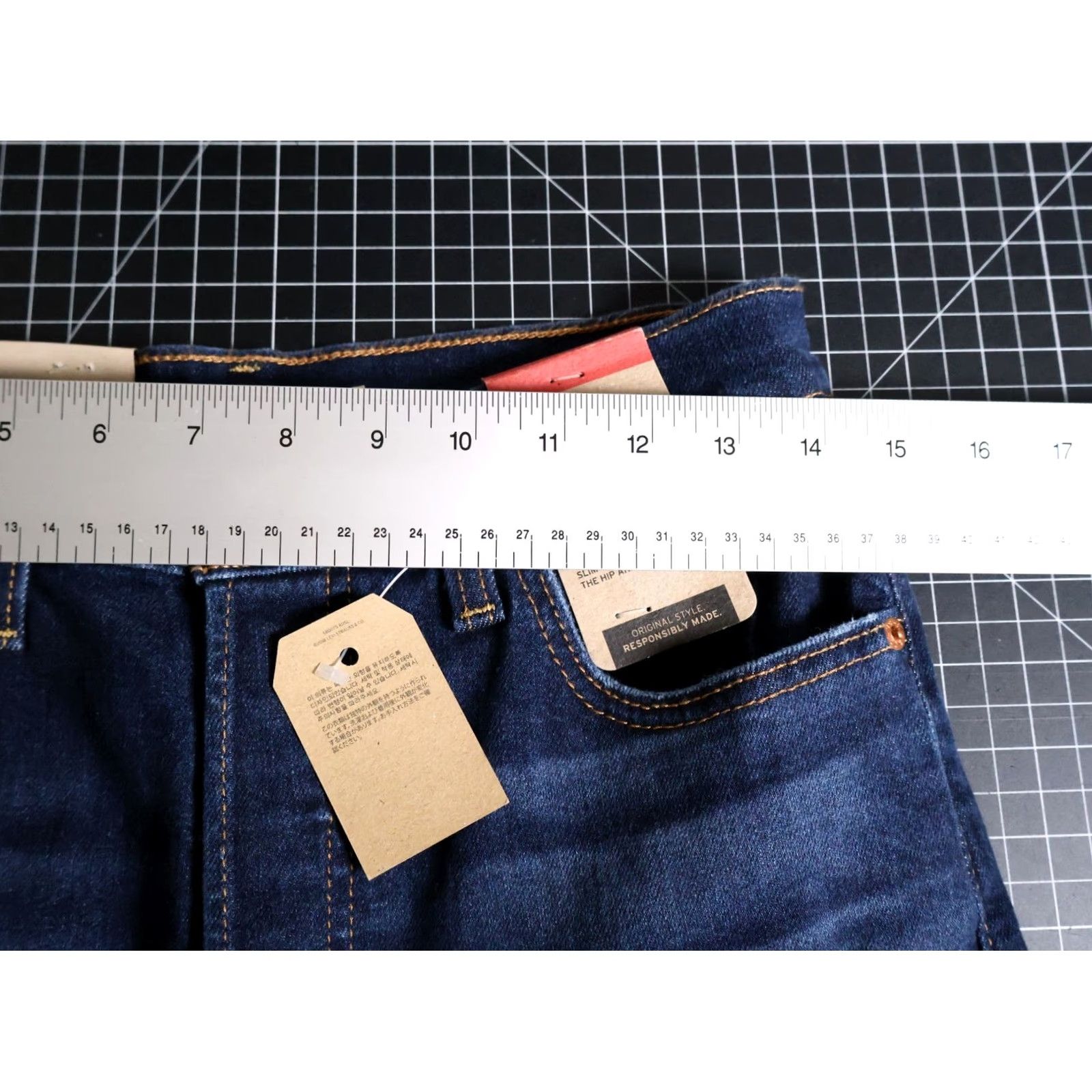 Levi's VINTAGE Levi's Ribcage Straight Jeans Women's 29 x 27 Blue Button Fly Unworn Size 29" - 5 Thumbnail