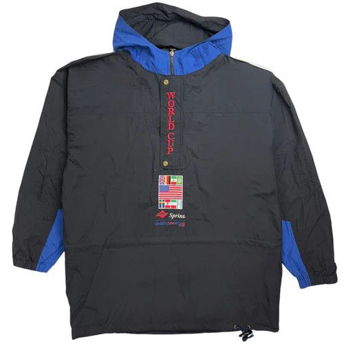 The game ワールドカップ94 ジャケット 1994 World Cup USA 94 Apex 1/4 Zip Rain Jacket - 8/10 - (M)