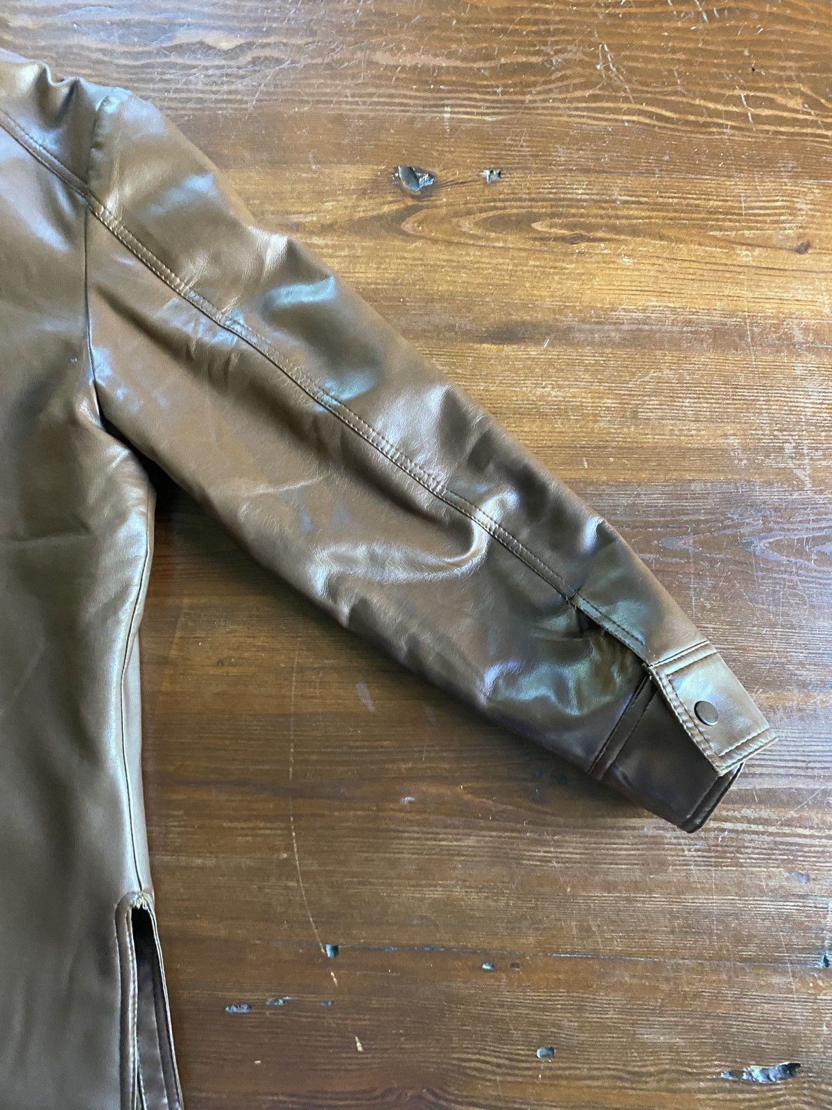 Sears Vintage 60’s Sears Brown Pleather Faux Fur Retro Jacket Size US L / EU 52-54 / 3 - 18 Thumbnail