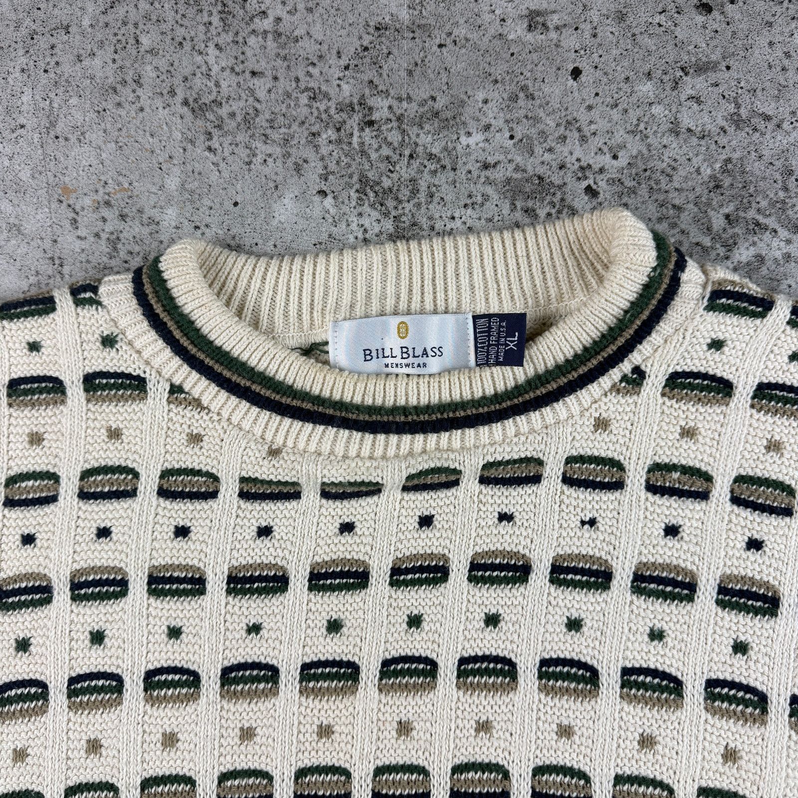 Bill Blass Vintage Sweater by Bill Blass size XL USA Made 100% Cotton Size US XL / EU 56 / 4 - 4 Thumbnail