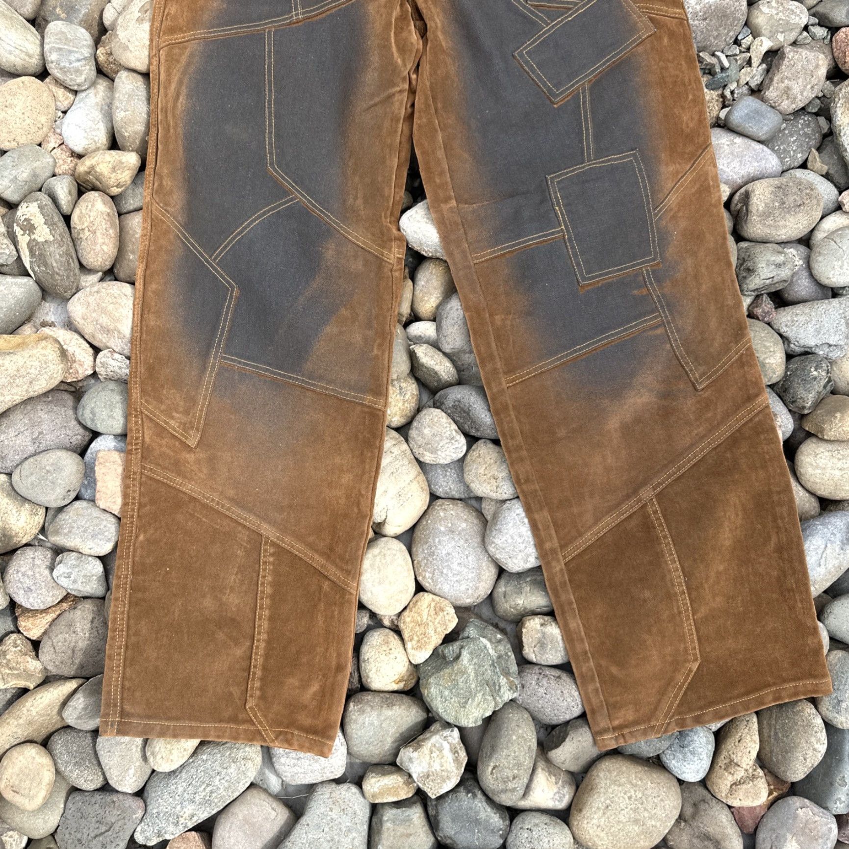 Vintage VINTAGE Vibes GL Gold Label Denim Jeans 90s Hip Hop Mens 32x32 Brown NWT Straight Shirt Size US 32 / EU 48 - 4 Thumbnail
