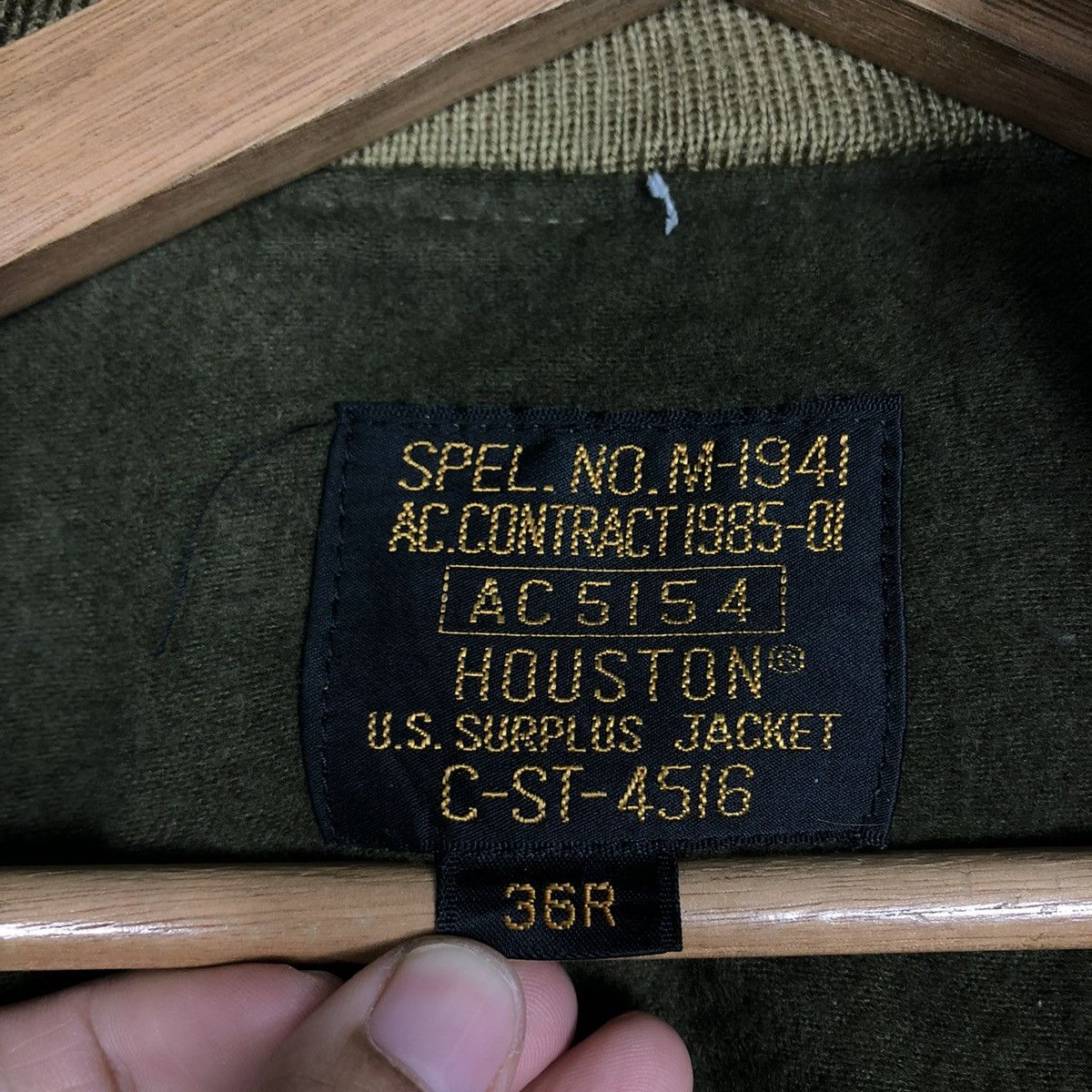 Vintage 🔥VINTAGE BOMBER TANKER JACKET M-1941 HOUSTON US SURPLUS Size US M / EU 48-50 / 2 - 20 Thumbnail