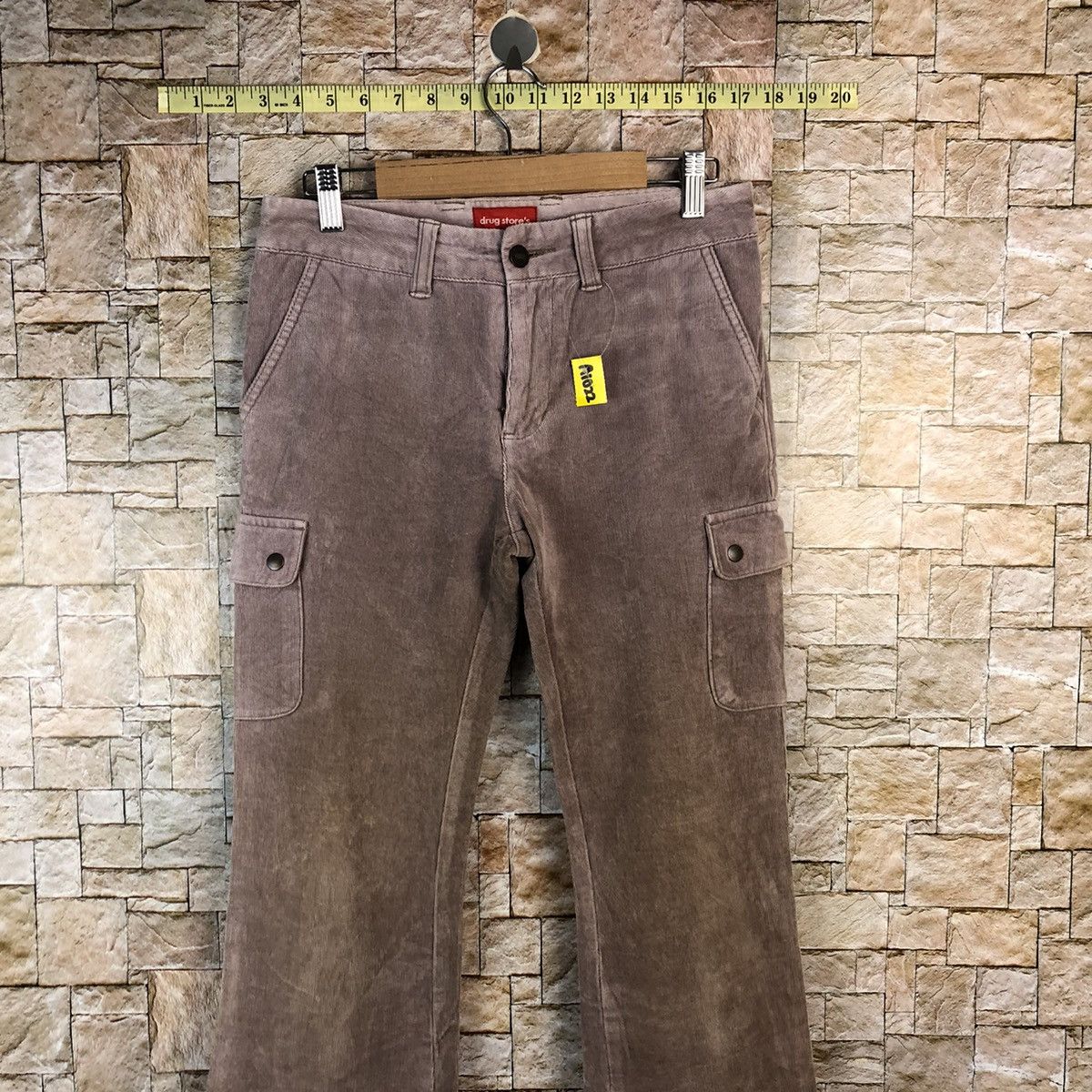 Japanese Brand Drug Store Purple Conduroy Pants #A1022 Size 26" / US 2 / IT 38 - 2 Thumbnail
