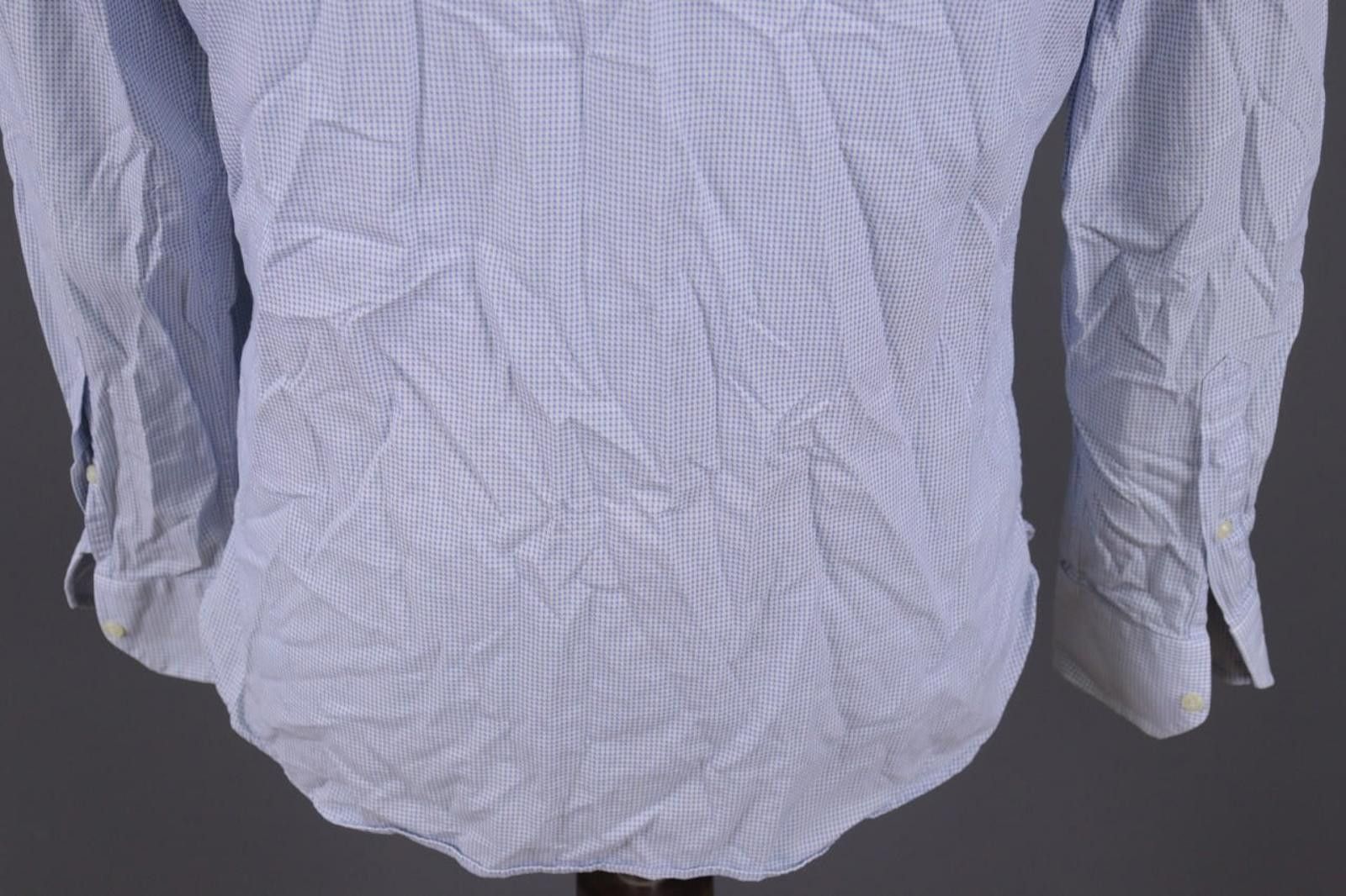 Designer Boggi Milano Tailored Fit Blue Button Down Shirt 41 / 16 Size US M / EU 48-50 / 2 - 9 Thumbnail