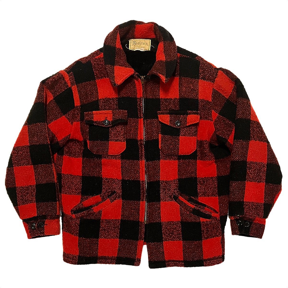 Vintage Vintage Melton Outer-Wear Flannel Size US L / EU 52-54 / 3 - 1 Thumbnail
