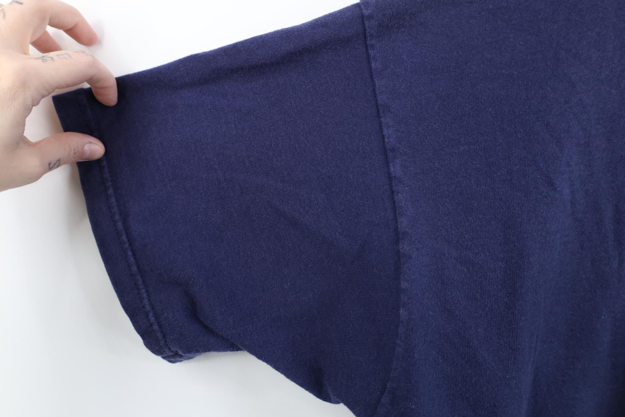 Vintage Vintage 90s Streetwear Heavyweight Pocket T-Shirt Blue Size US XXL / EU 58 / 5 - 10 Thumbnail