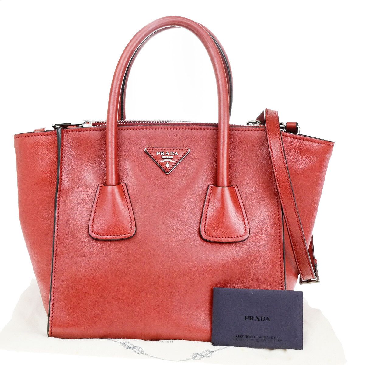 Prada Prada Tassel Twin Pocket Tote City Calf Size ONE SIZE - 1 Thumbnail