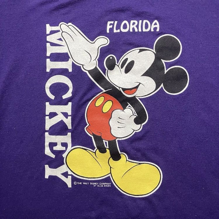Disney × Velva Sheen × Vintage Vintage Mickey Mouse Florida Disney T Shirt Size US XL / EU 56 / 4 - 3 Thumbnail