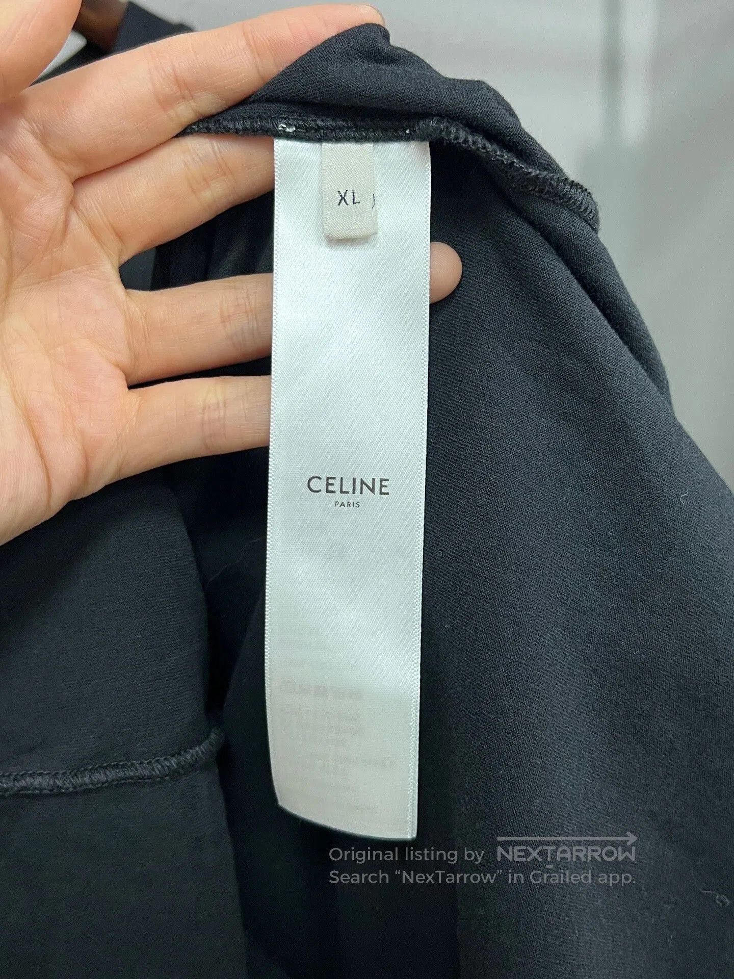 Celine Celine Black Short Sleeve Logo T-Shirt. Size US XL / EU 56 / 4 - 3 Thumbnail
