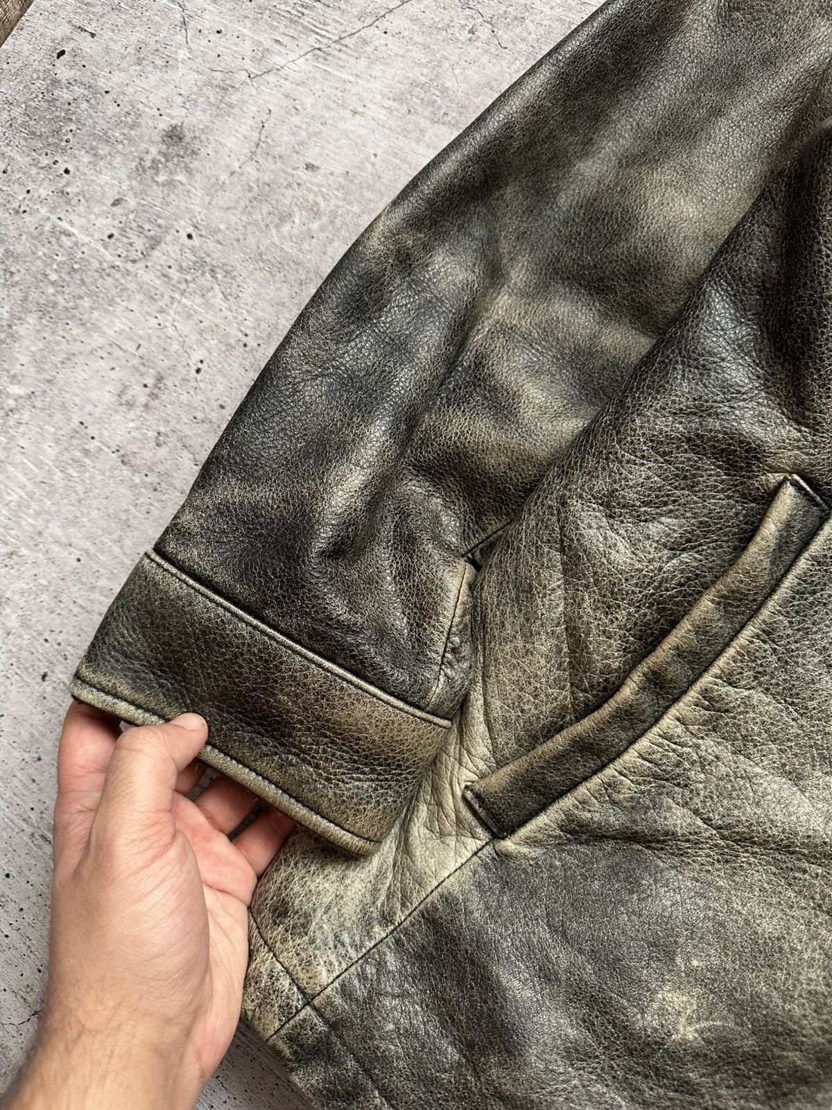 Gap Vintage Gap Distressed Sherpa Leather Coat Size US M / EU 48-50 / 2 - 7 Thumbnail