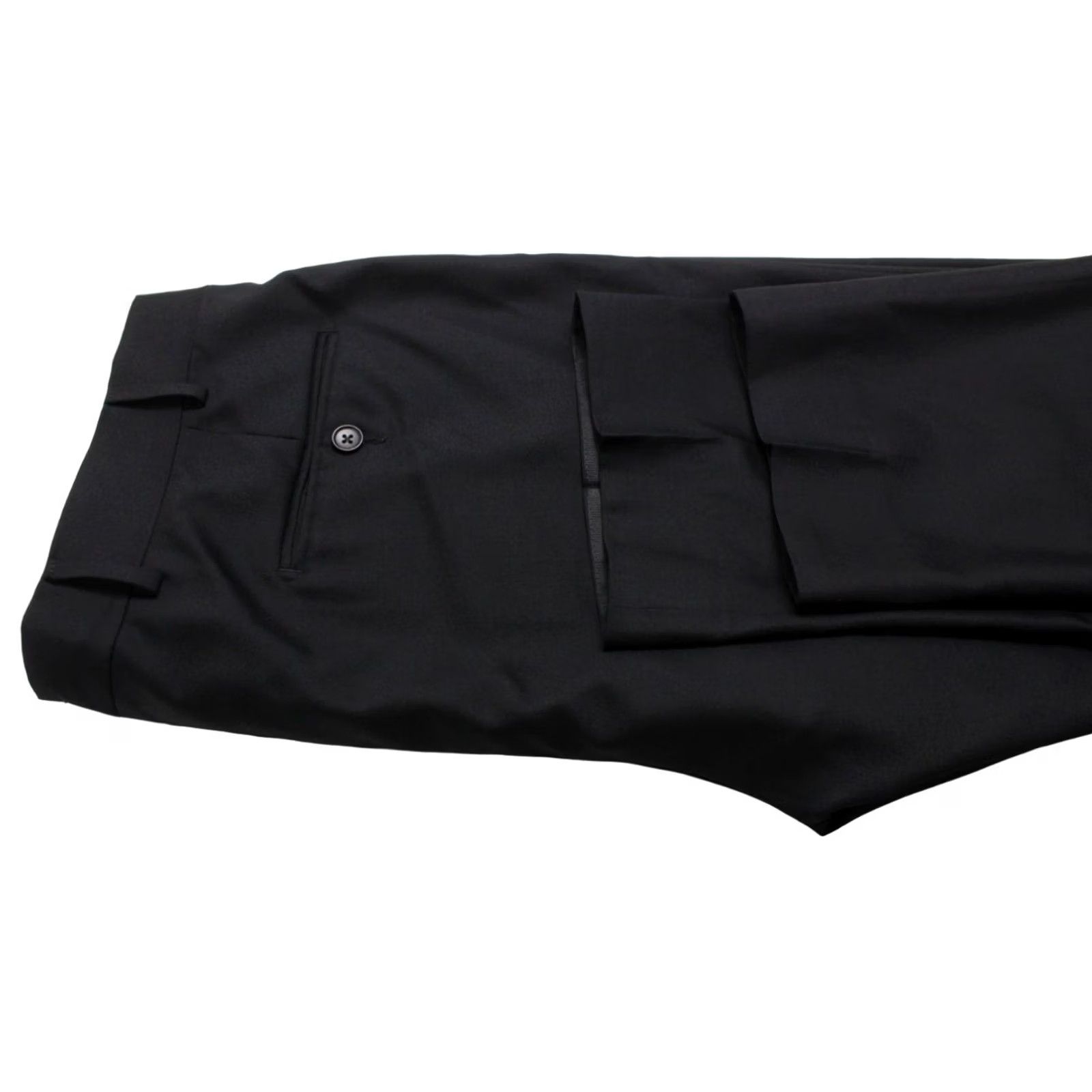 Suitsupply Suitsupply Brescia Trousers Men UK 40 Pure Wool S110 Zip Black Tapered Dress Pants Size US 40 / EU 56 - 6 Thumbnail