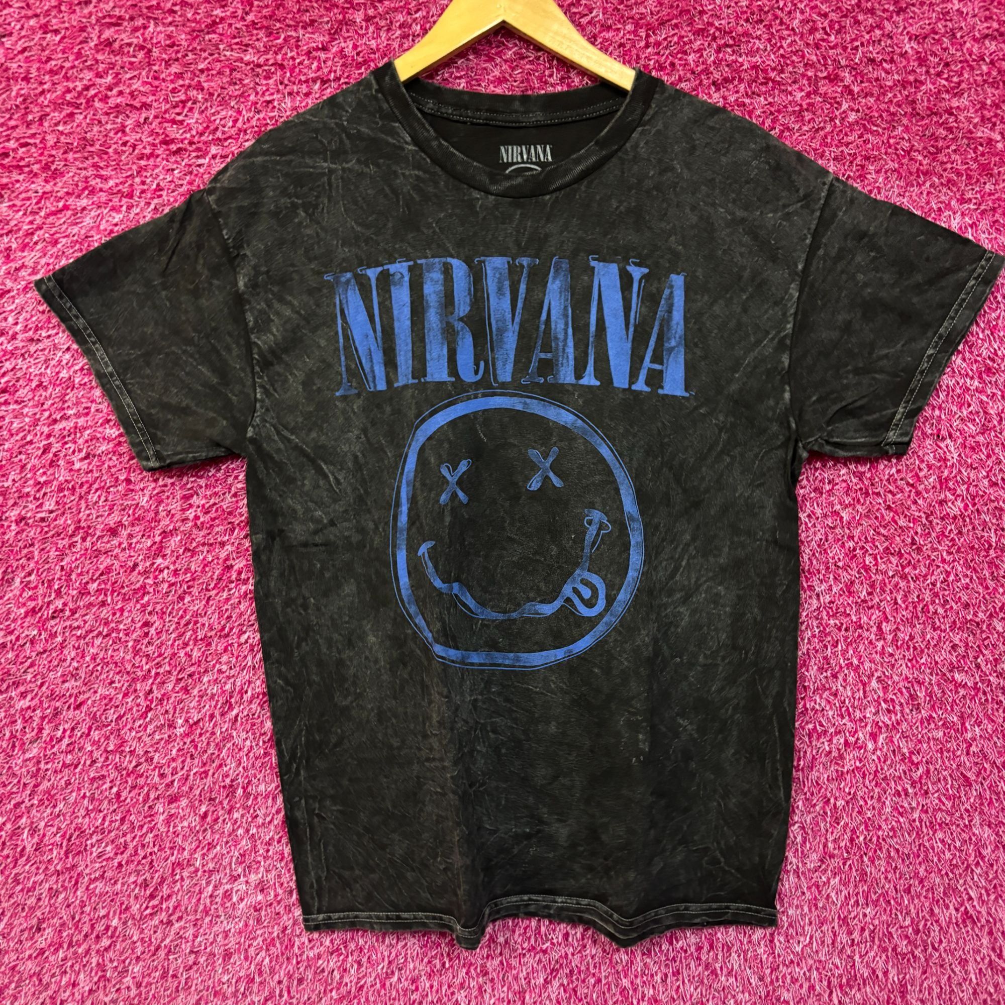 Nirvana Nirvana Never Mind Smiley Face Grunge Mineral wash Tshirt si Size US L / EU 52-54 / 3 - 1 Thumbnail