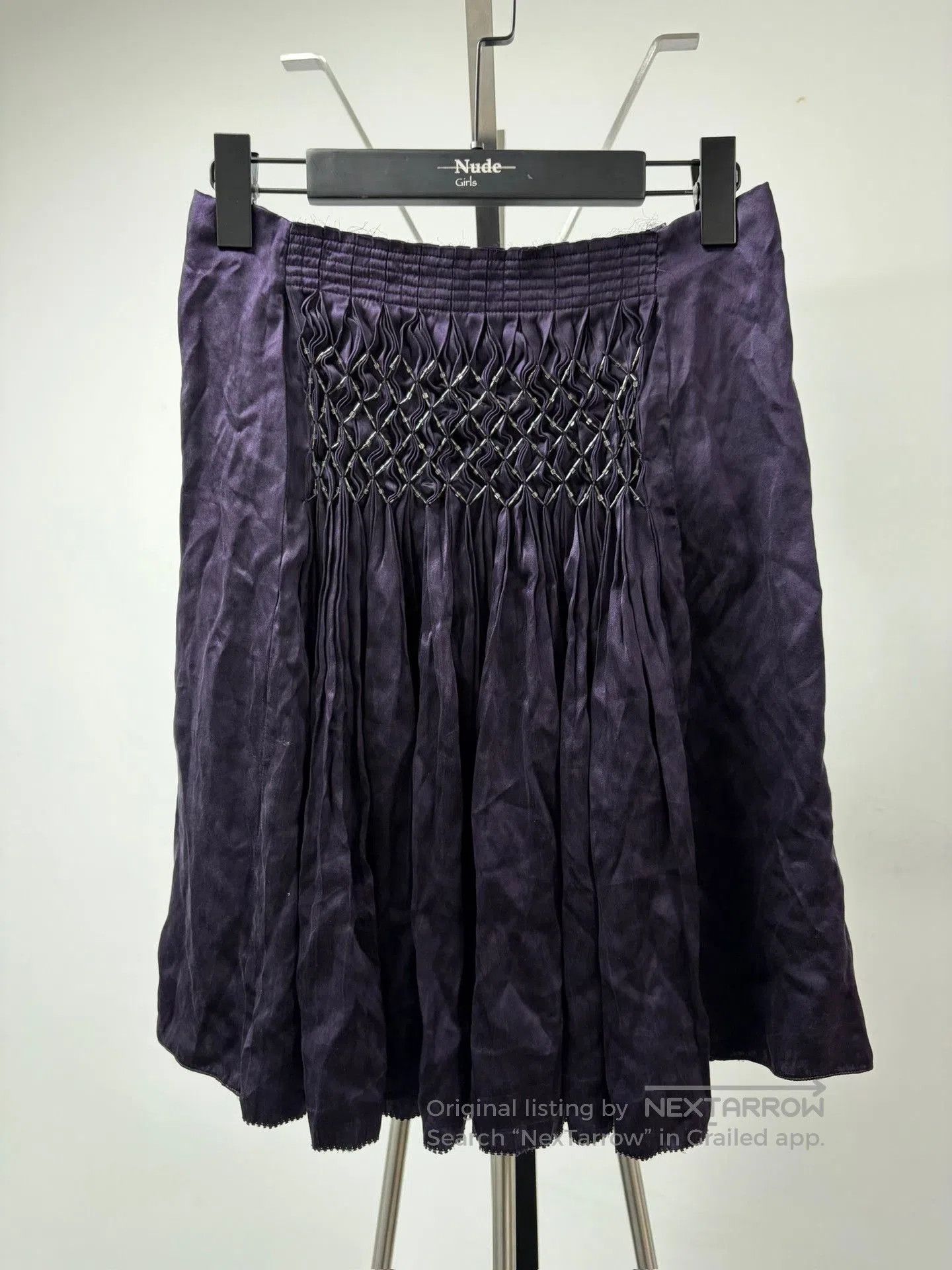 Issey Miyake Issey Miyake FETE Purple Pleated Skirt. Size 24" / US 00 / IT 34 - 1 Thumbnail