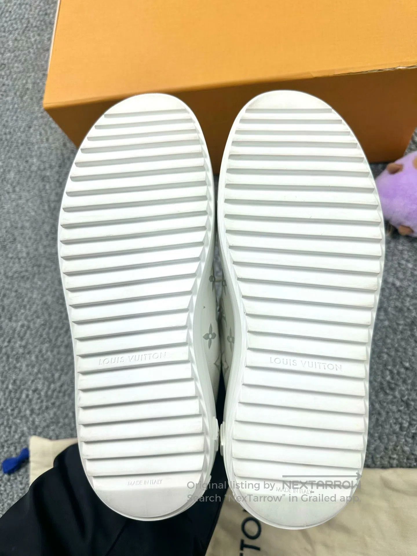 Louis Vuitton Louis Vuitton White Monogrammed Logo Leisure Sneakers| Size US 5.5 / IT 35.5 - 5 Thumbnail
