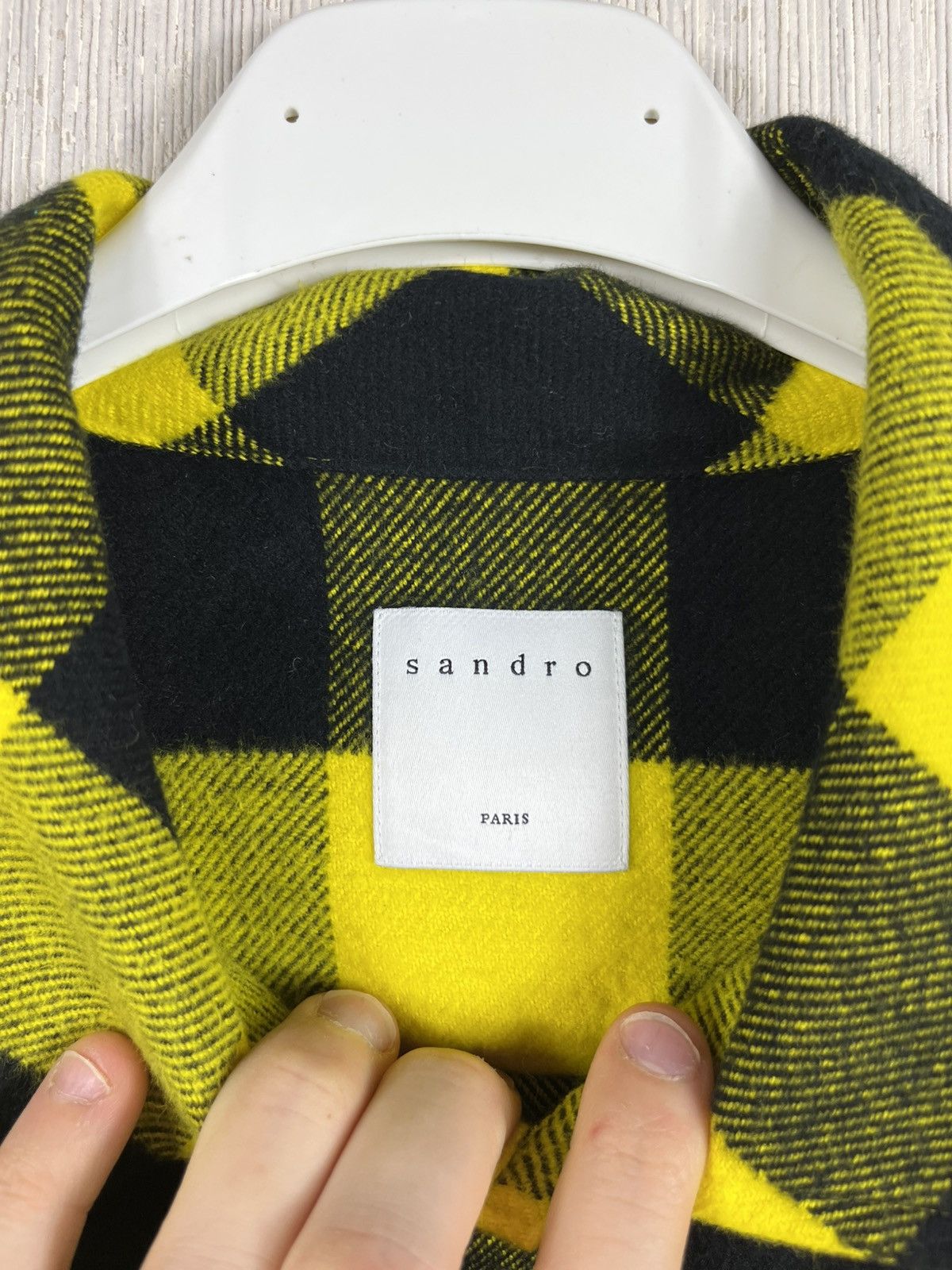 Designer × Sandro Sandro Paris checked flannel shirt jacket plaid Size US S / EU 44-46 / 1 - 15 Thumbnail